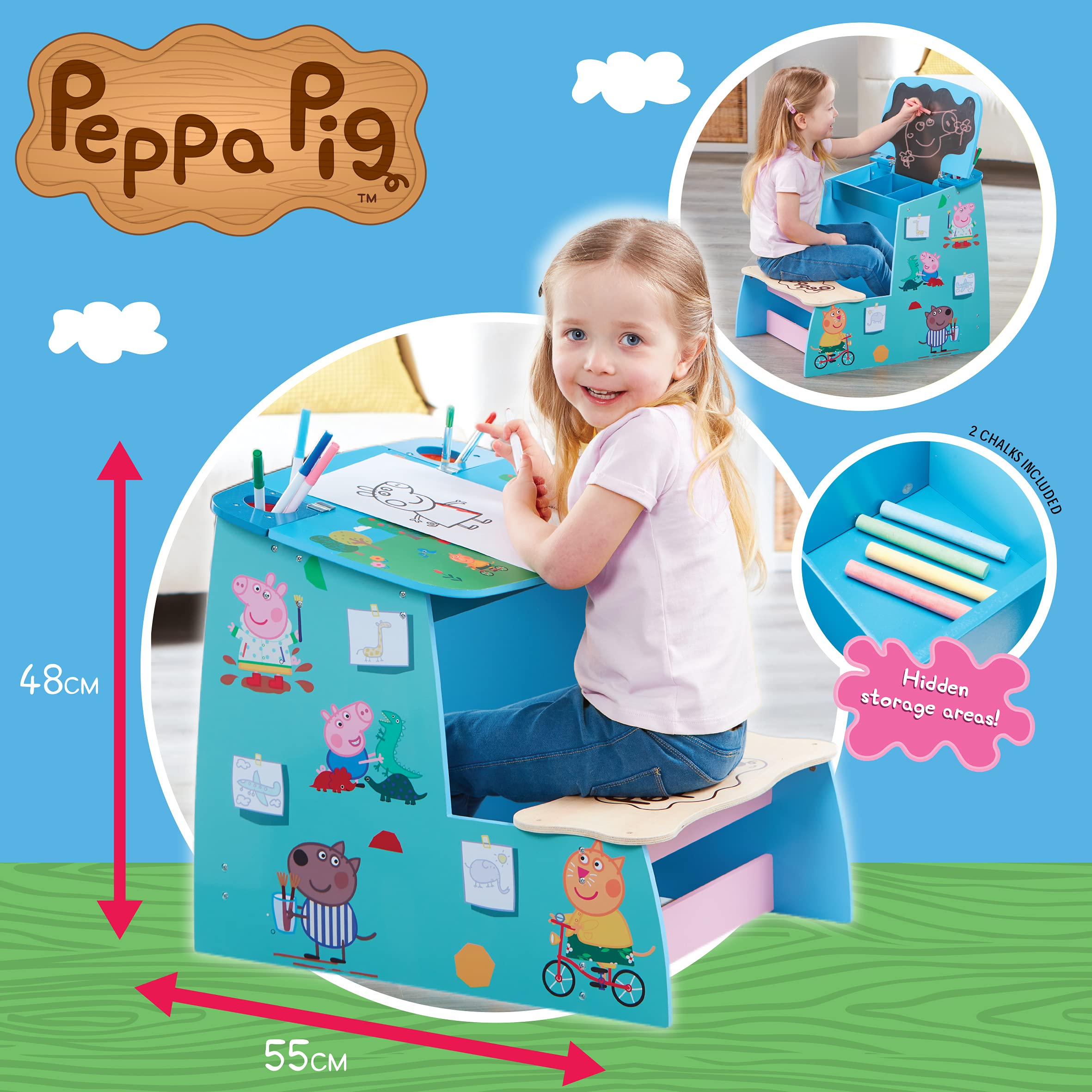 Peppa Pig - Wooden Play Desk 7431 4