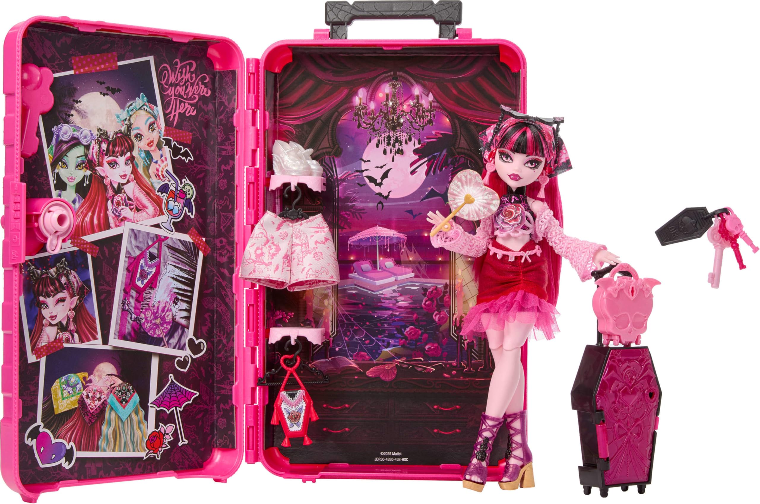 Monster High Skulltimate Secrets Draculaura Doll & Accessories Set - Destination: Gore-geous Oasis Playset 4