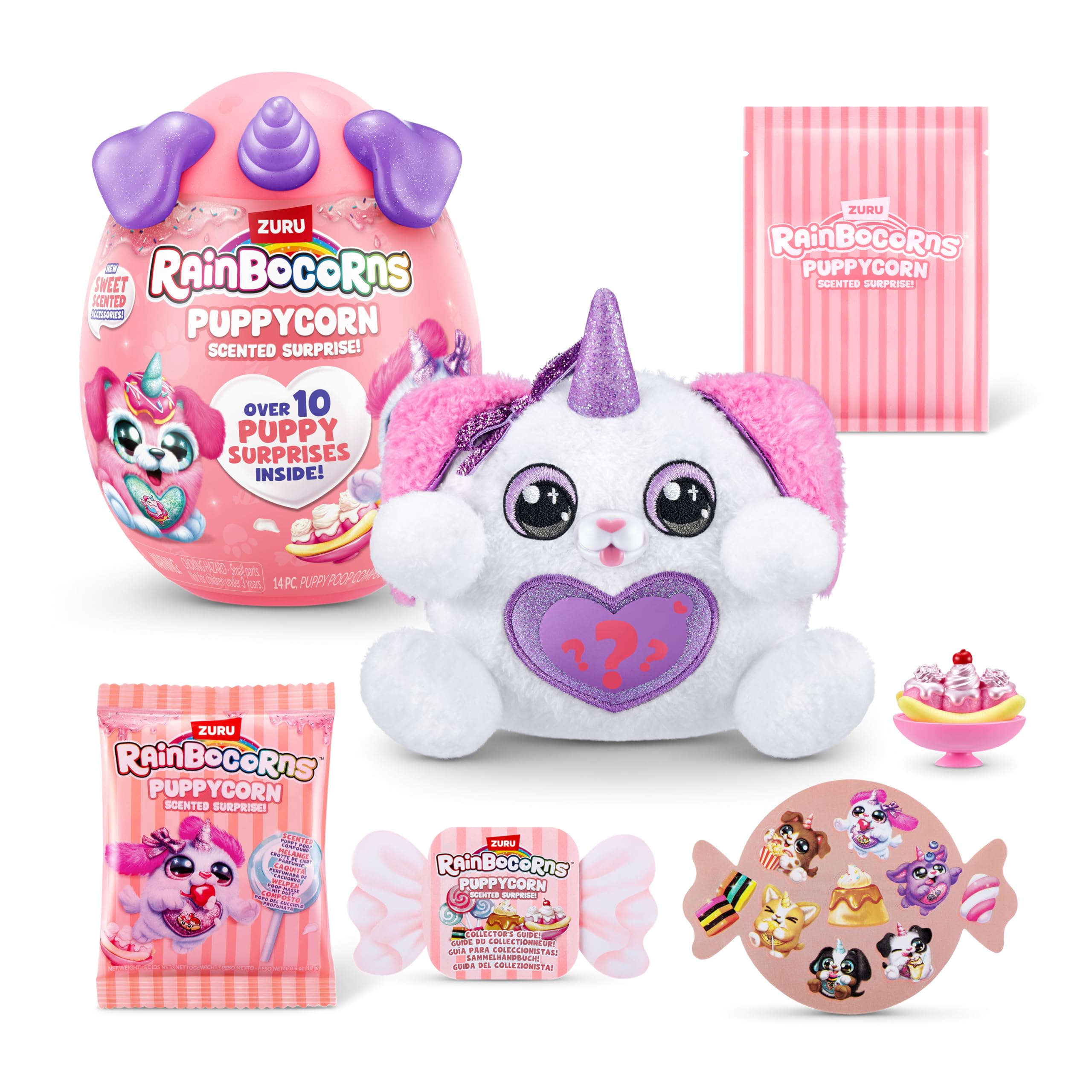 Rainbocorns Puppycorn Scent Surprise - Poodle with 10 Sweet Surprises & Scented Accessories 8