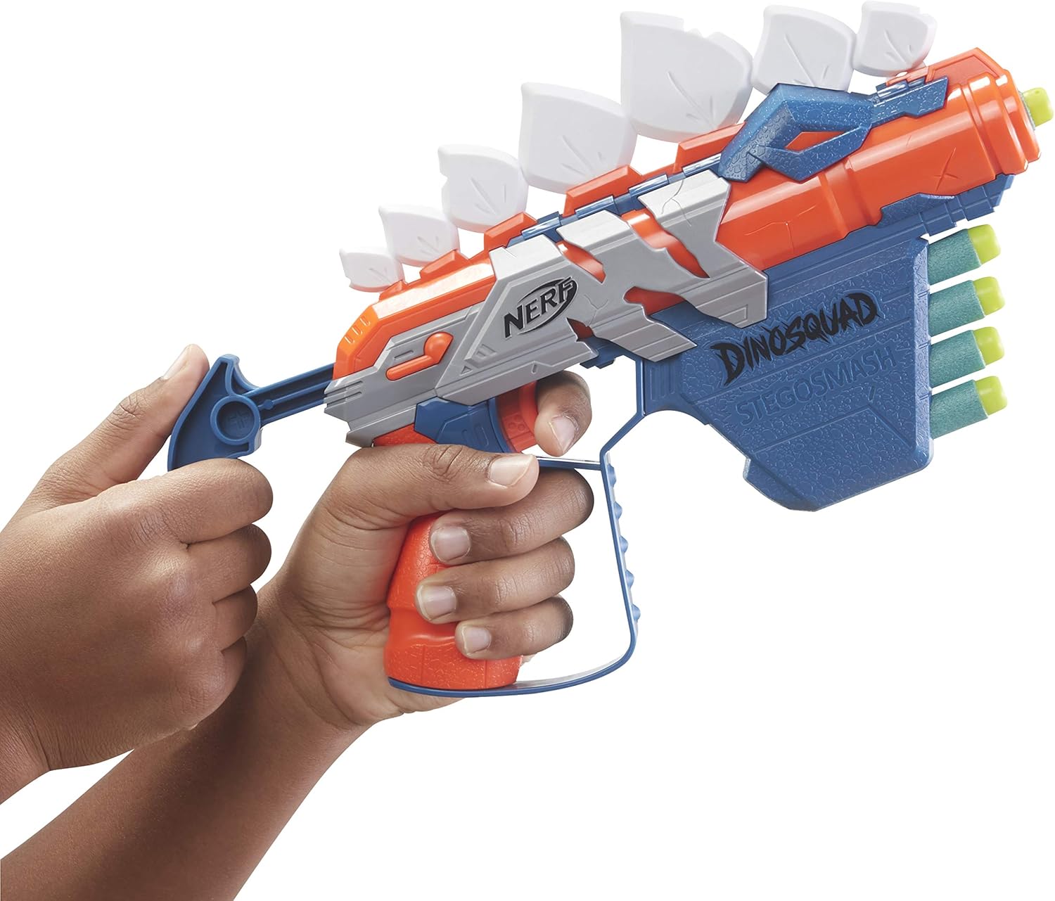 Nerf DinoSquad Stegosmash Dart Blaster - Dinosaur Design with 5 Elite Darts 5