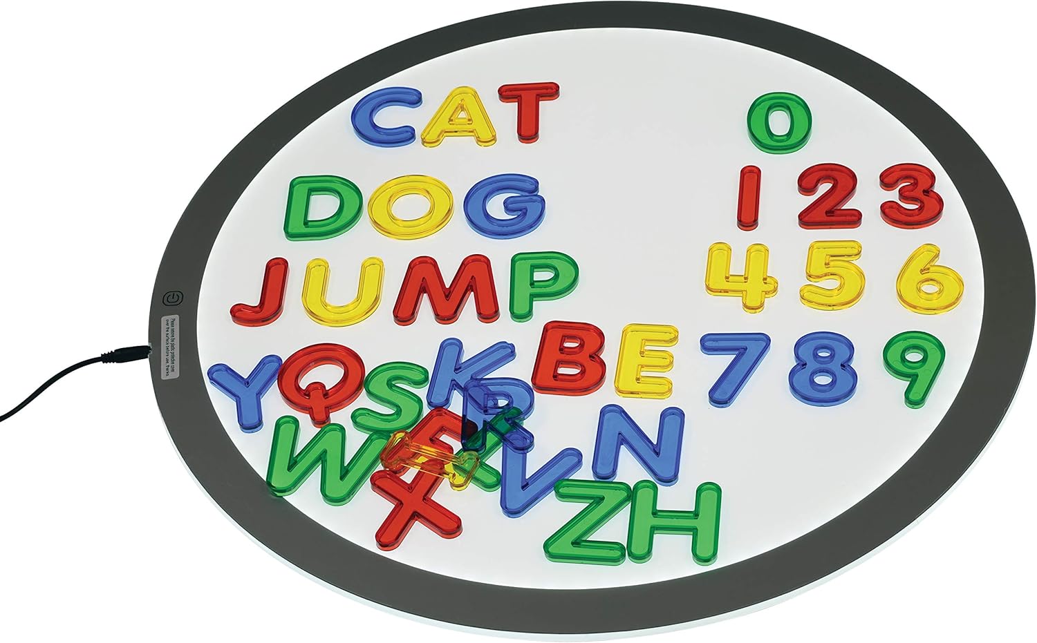 edxeducation Transparent Letters and Numbers - Mini Jar with Lid and Handle 6