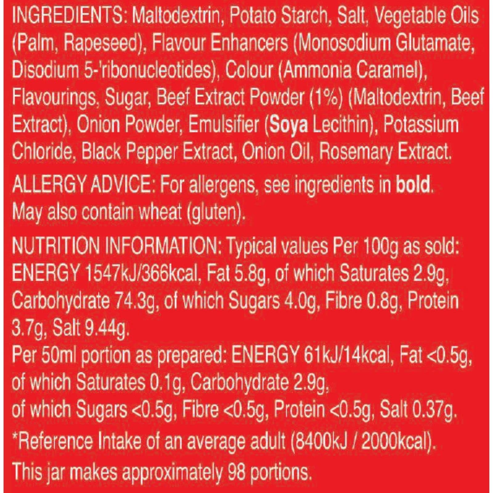 Bisto - Best Reduced Salt Beef Gravy Granules Made with Real Beef Extract 4