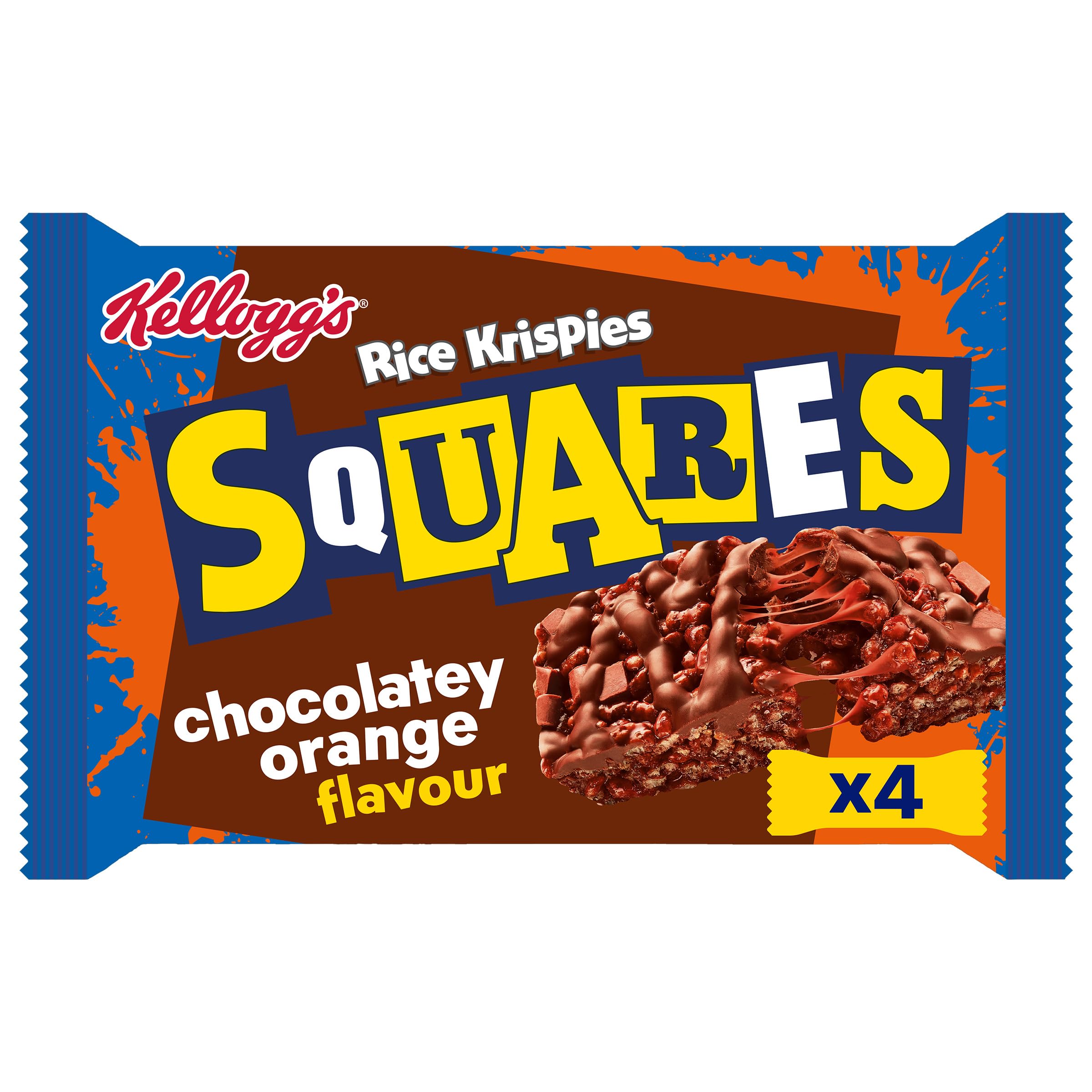 Kellogg's Rice Krispies Limited Edition Squares Chocolatey Orange Flavour Snack Bar