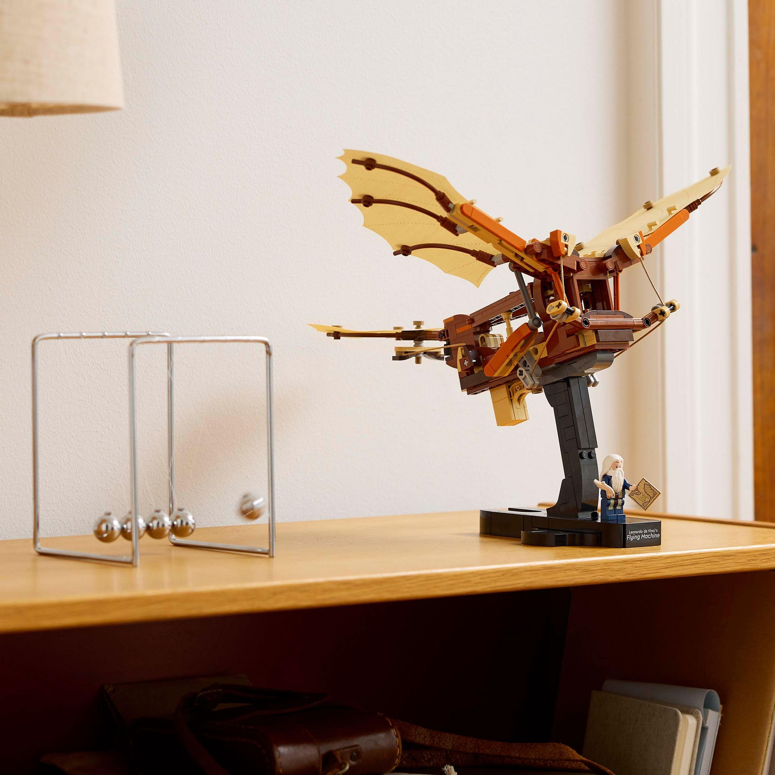 LEGO Icons Leonardo da Vinci’s Flying Machine Building Set - 493-Piece Adult Model with Minifigure 6