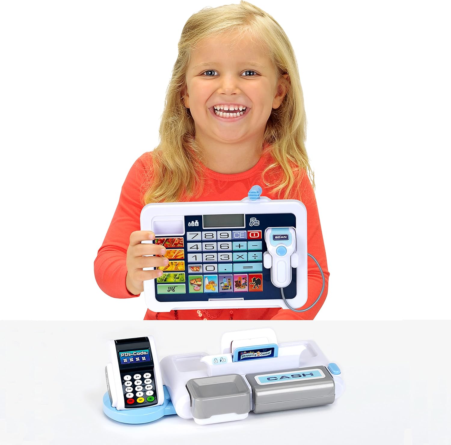 Theo Klein 9324 Play Cash Register with Detachable Tablet & Sound Effects 5