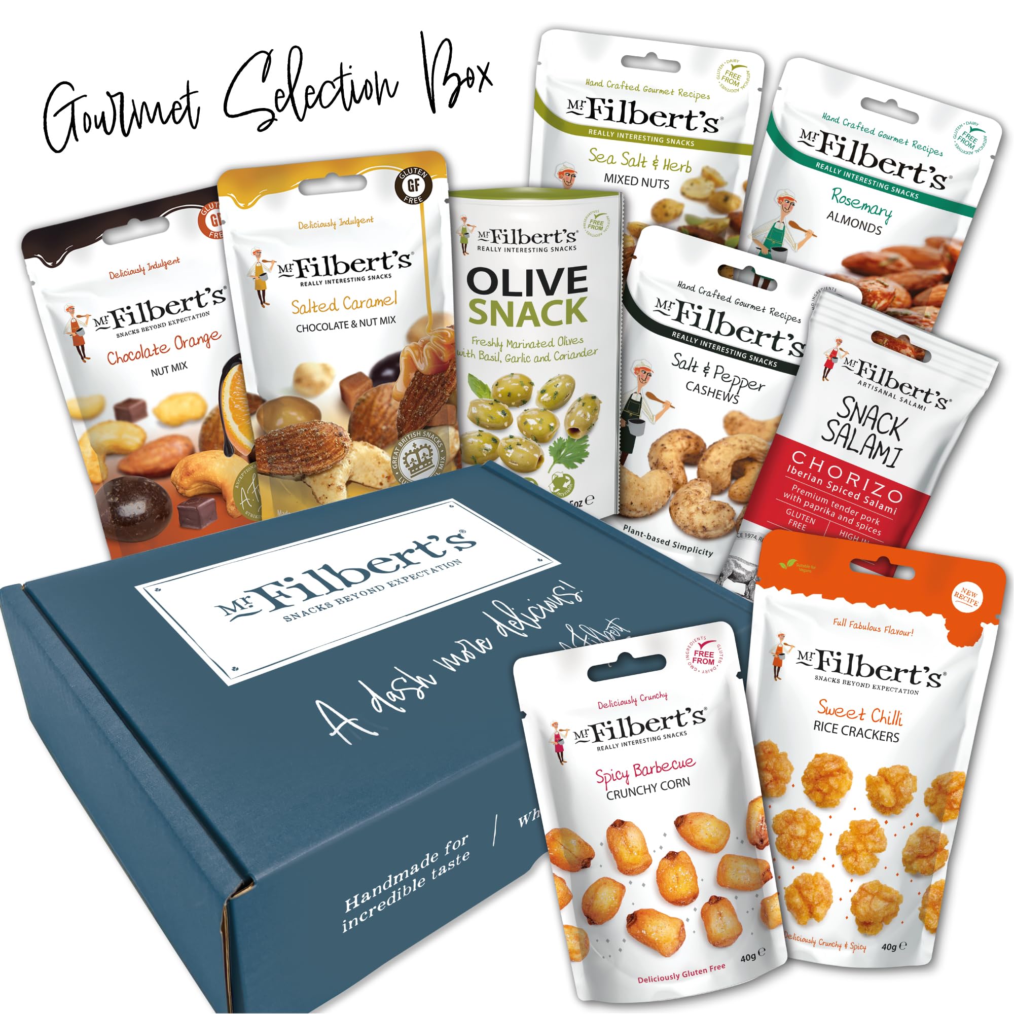 Mr Filbert's Gourmet Selection Box - Assorted Gourmet Snacks Gift