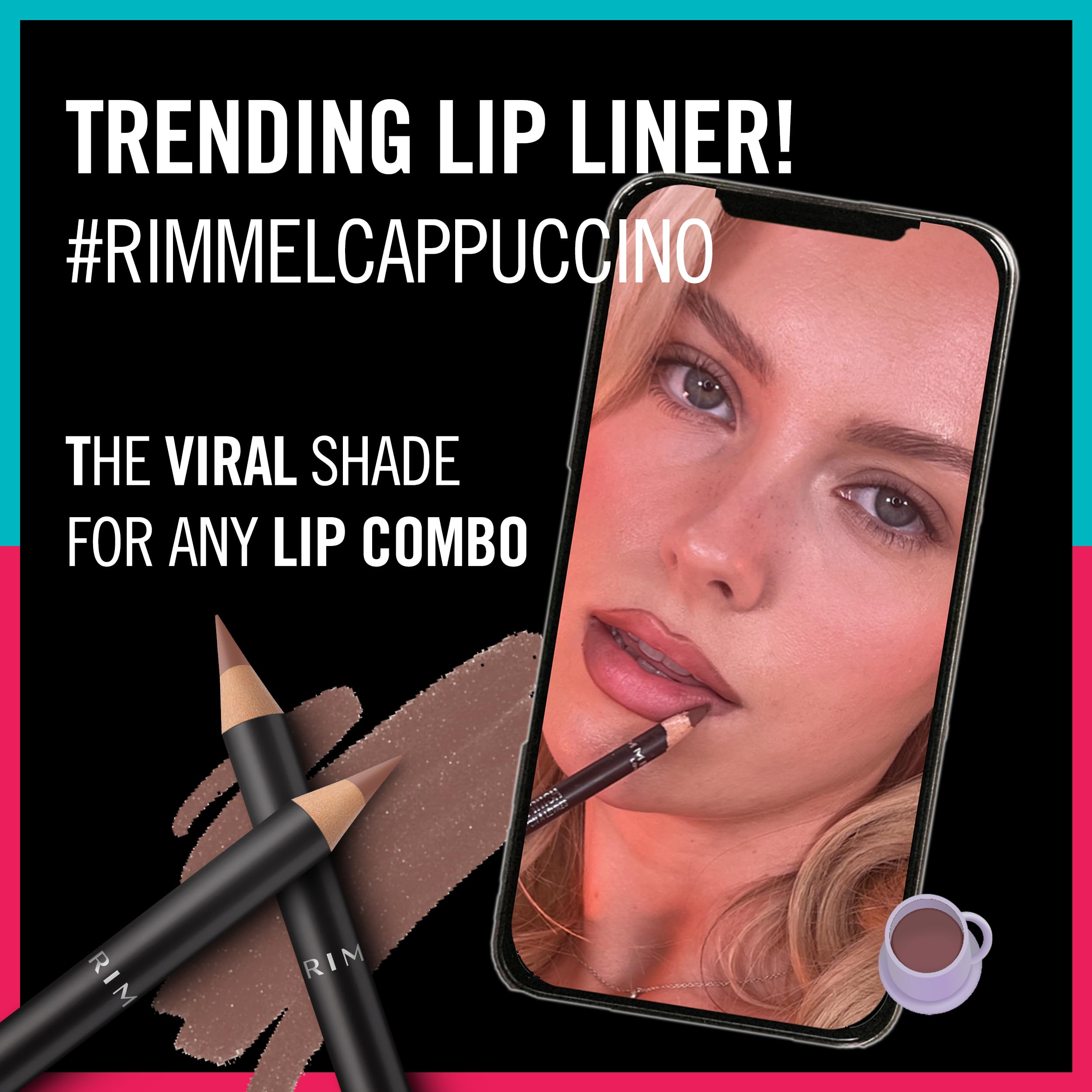 Rimmel - Lasting Finish 8HR Lip Liner (1.2 g) - Shade 705 Cappuccino 7