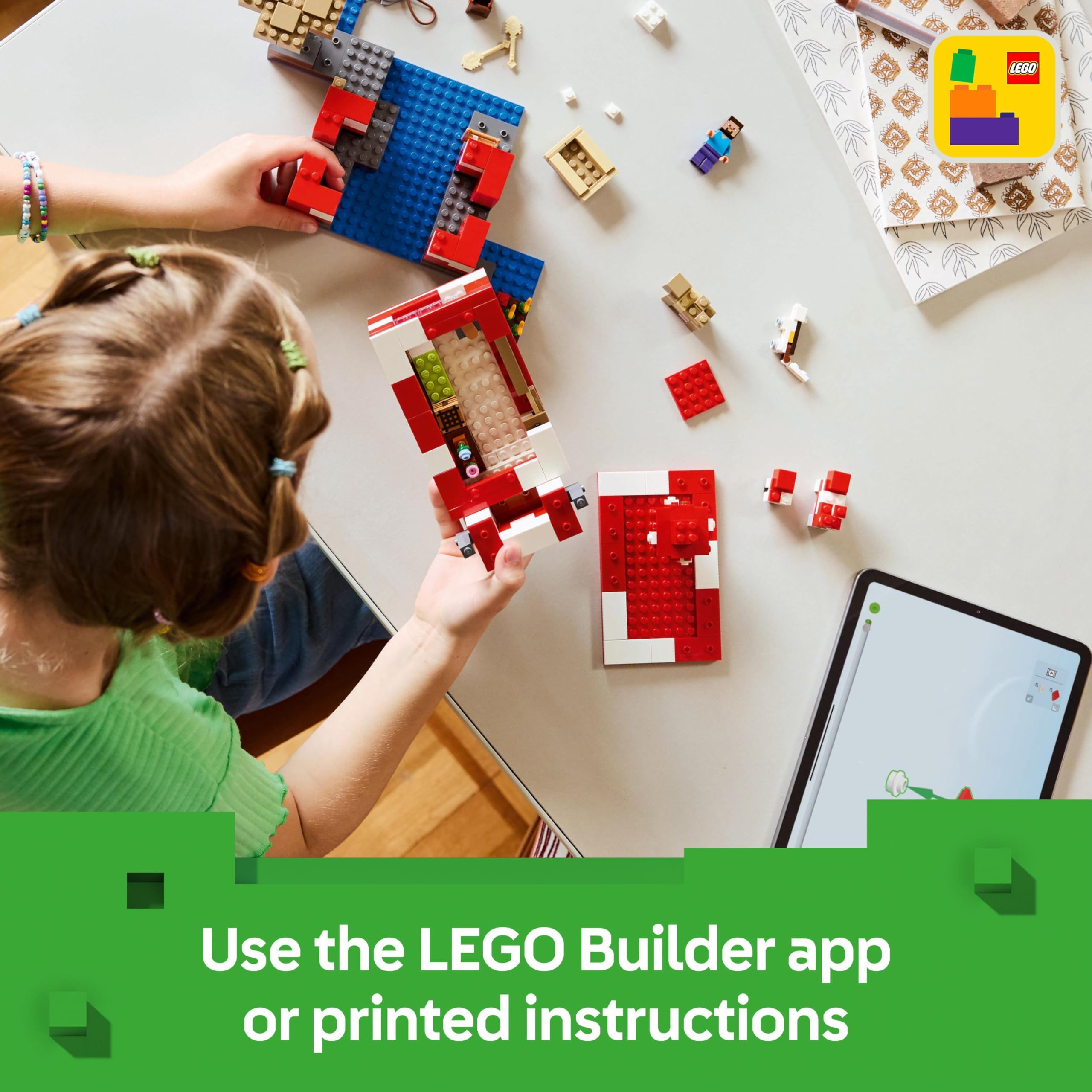 LEGO Minecraft The Mooshroom House Island Building Set - 500-Piece Playset for Ages 8+ 7