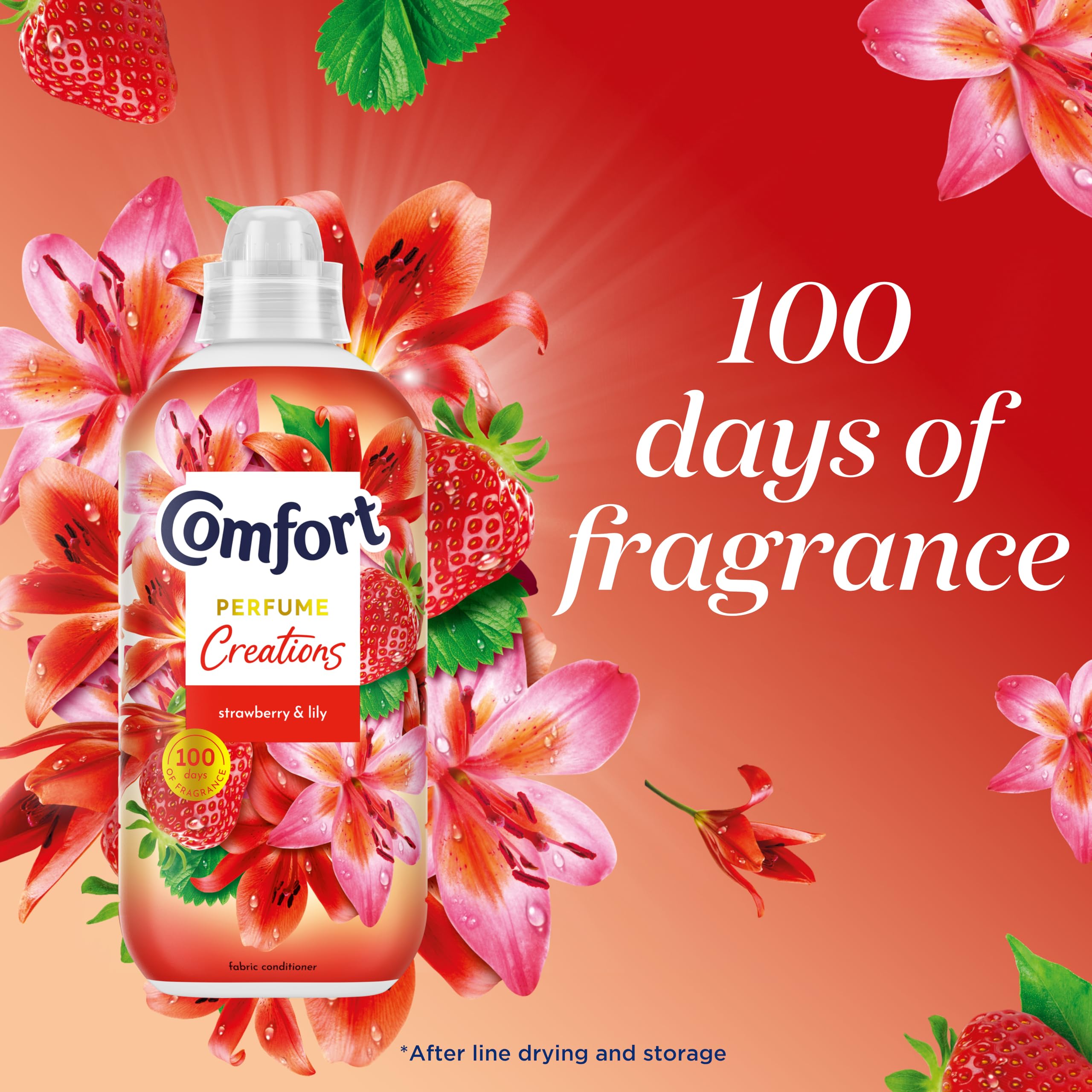 Comfort - Perfume Creations Erdbeere &amp; Lilie Weichspüler (900 ml) 5