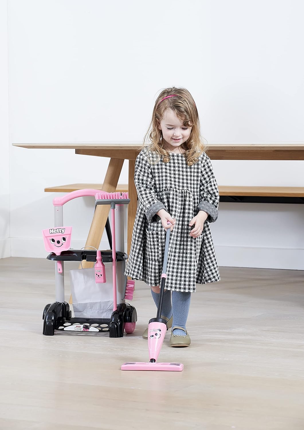 Casdon Hetty Cleaning Trolley - Hetty-Inspired Pretend Play Cleaning Set for Kids 3+ 5