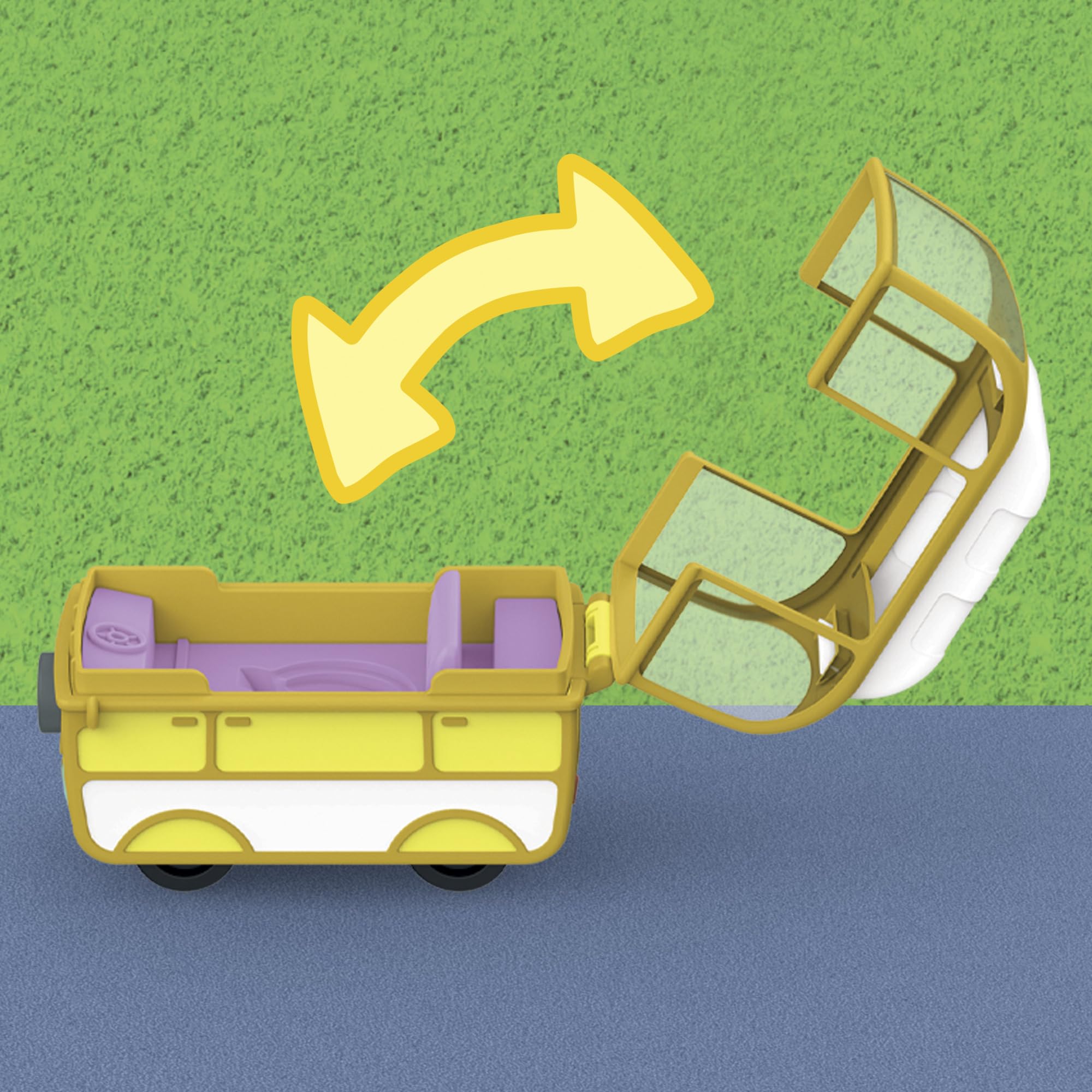 Peppa Pig Little Vehicle Set - 3 Vehicles & 5 Poseable Figures for Kids 3+ 9