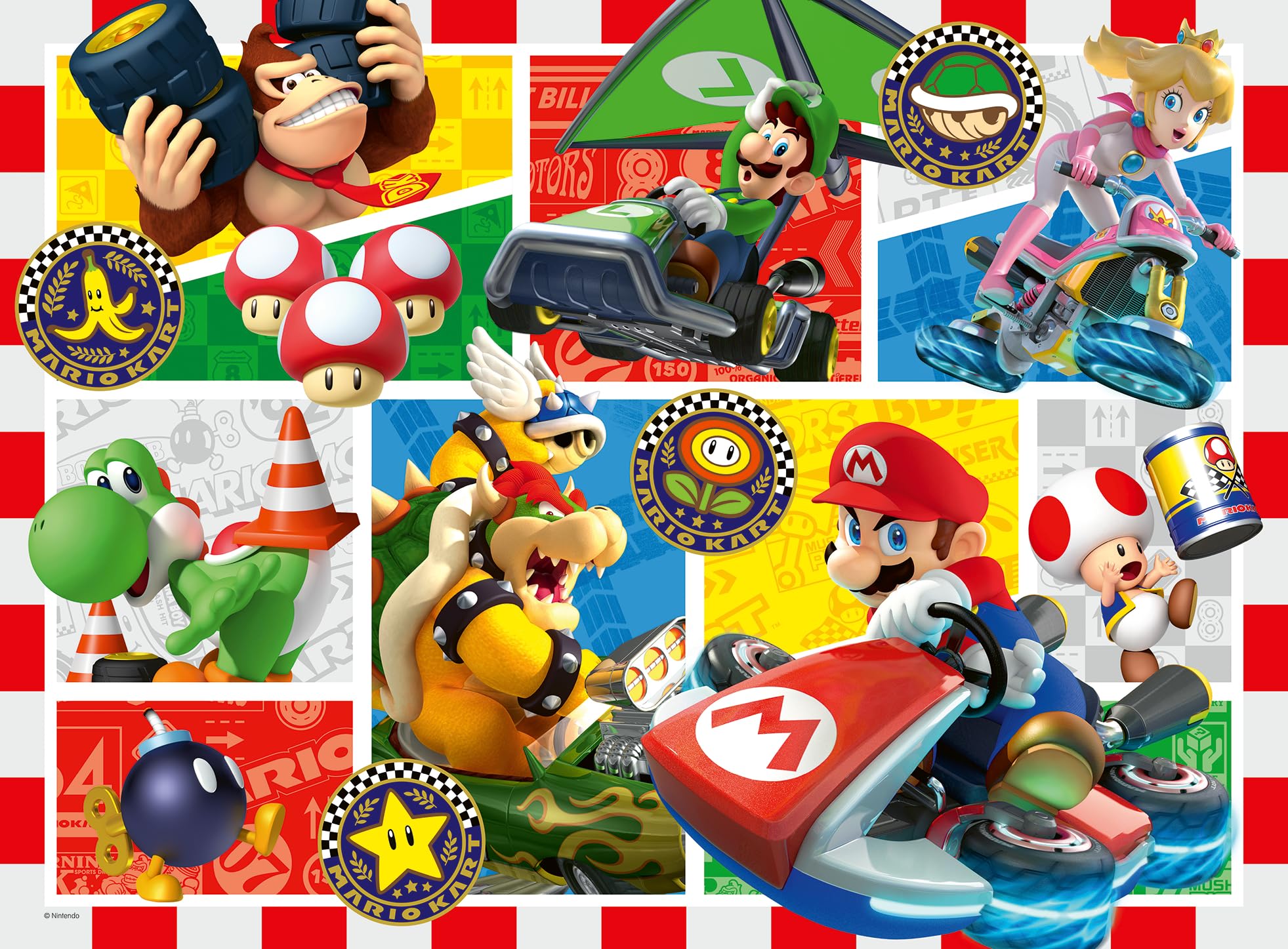 Ravensburger Super Mario Kart 150 Piece Jigsaw Puzzle for Kids Age 7 and Up