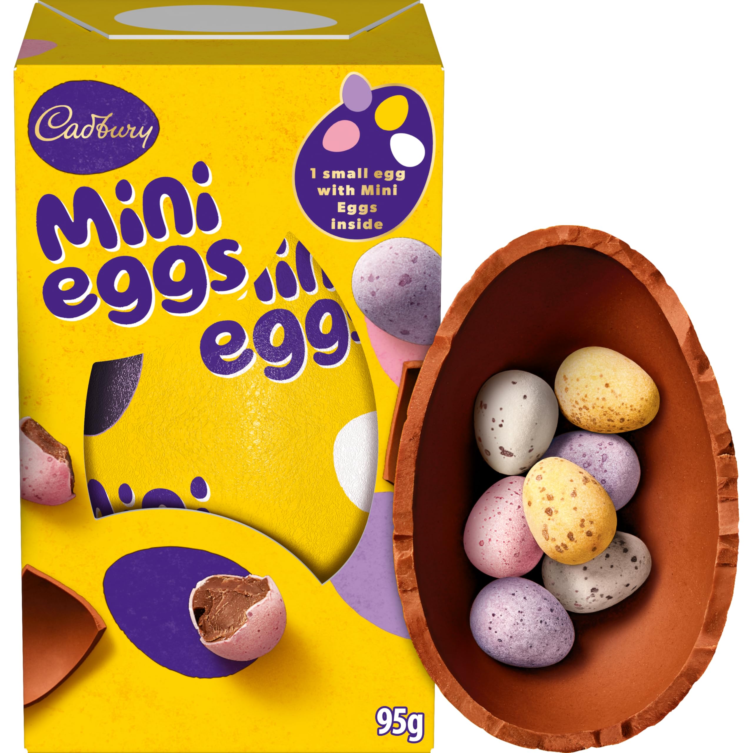 Cadbury Dairy Milk Mini Egg Easter Egg - Smooth Milk Chocolate Shell with Mini Eggs | 95g 1