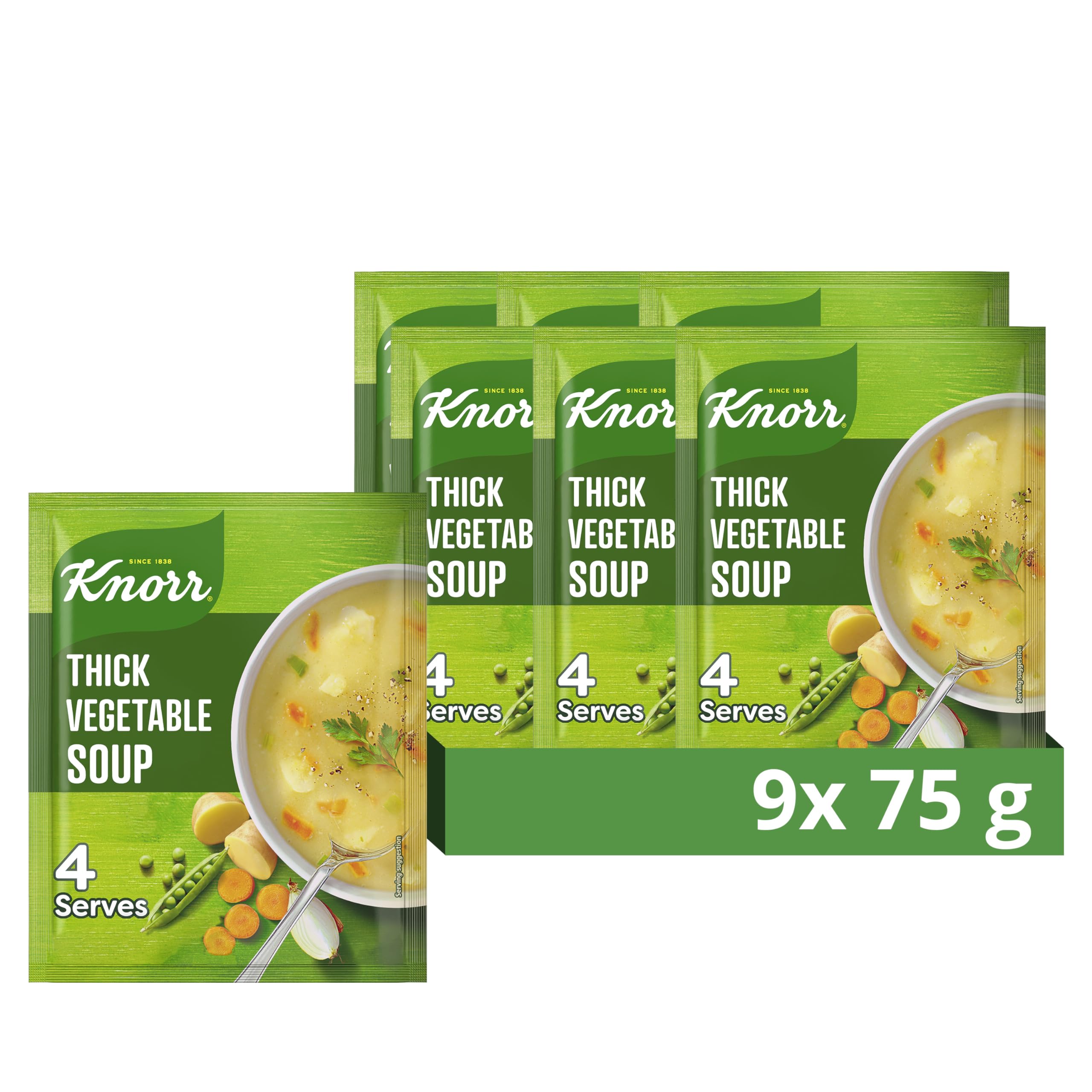 Knorr Thick Vegetable Dry Soup Mix, 9 x 75 g 8