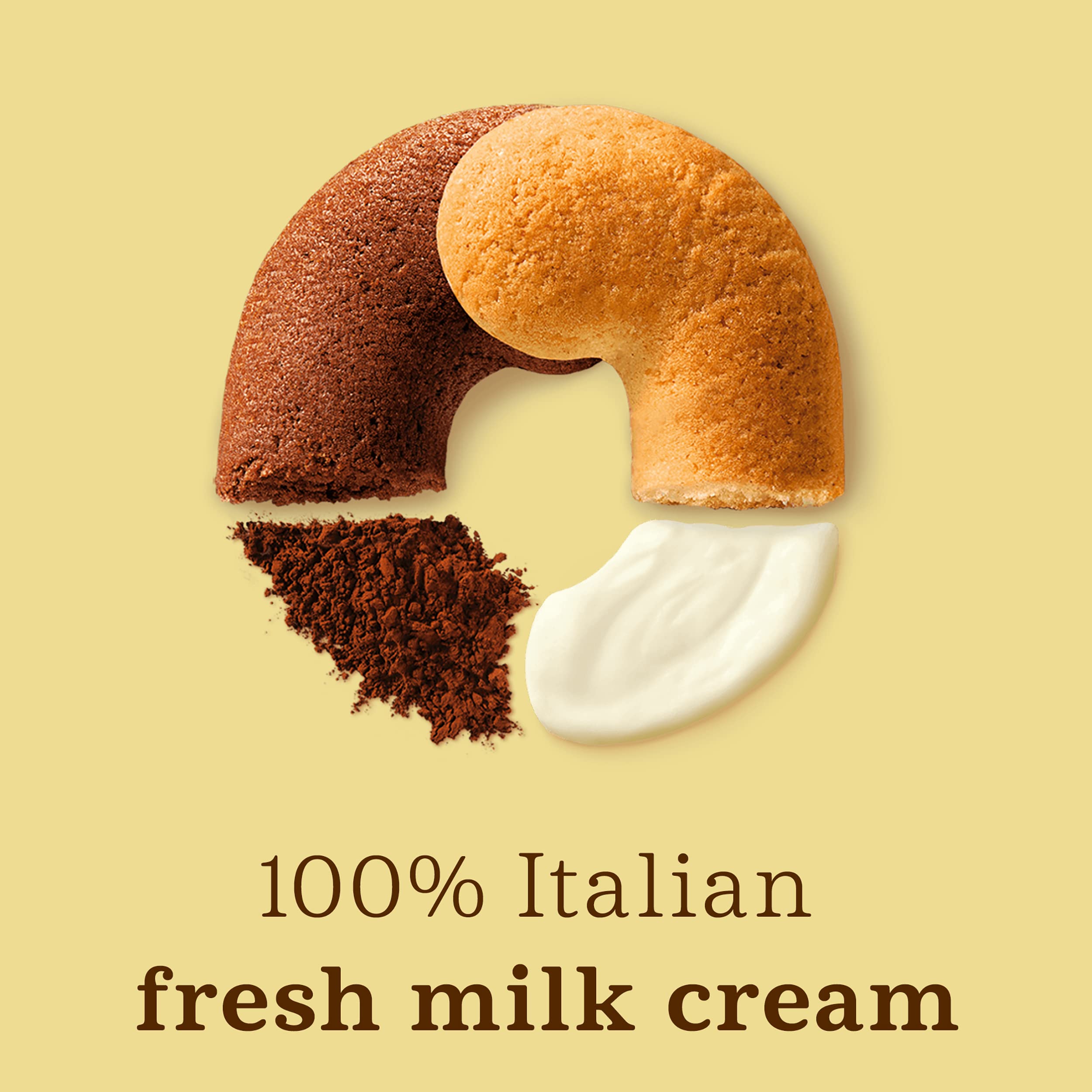 Barilla Mulino Bianco Abbracci Biscuits - Cream & Cocoa Flavor | 350g Pack