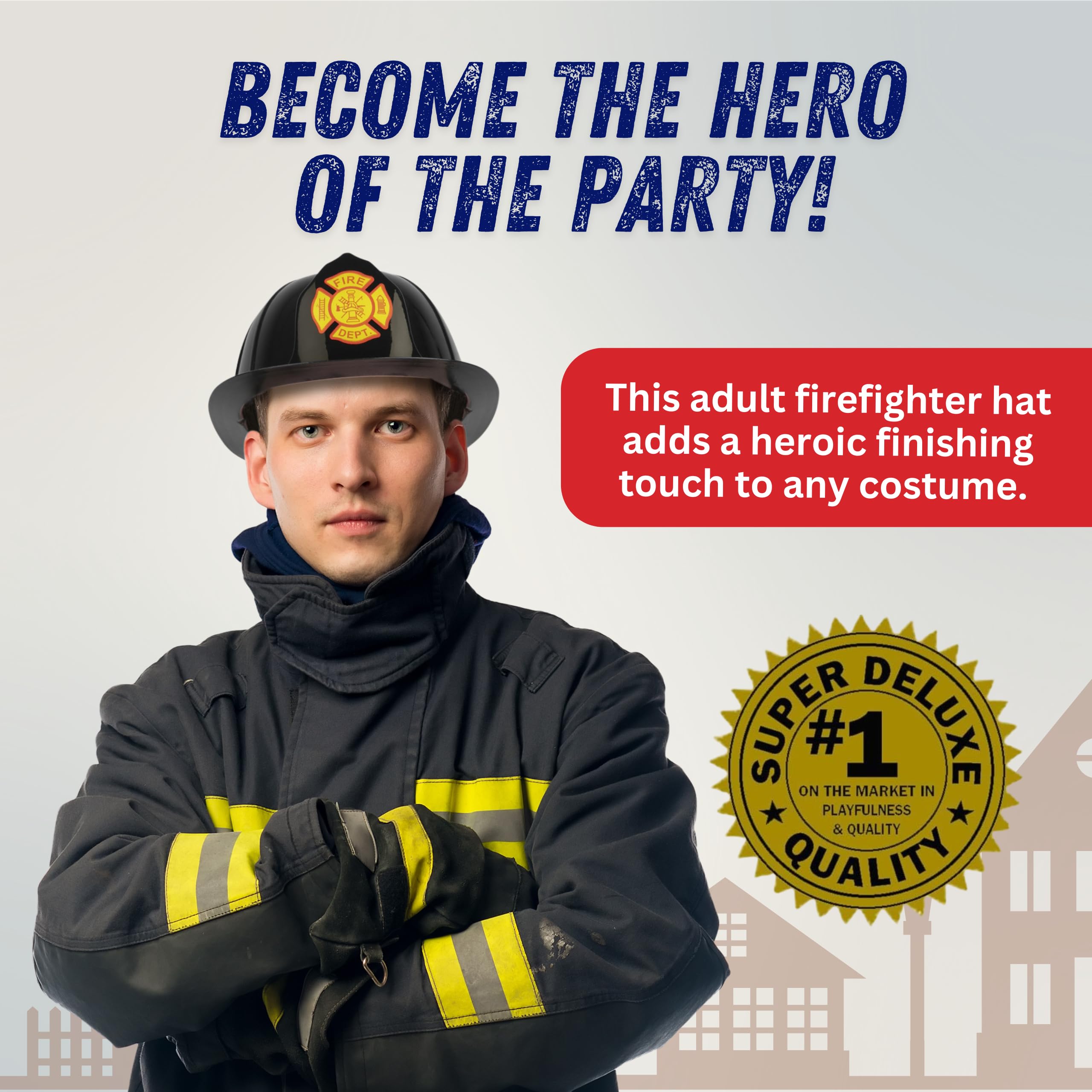 Dress Up America Firefighter Costume Helmet - One Size Fits Most 5
