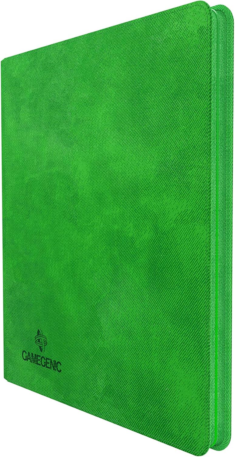 Gamegenic Zip-Up Album 24-Pocket - Holds 480 Double-Sleeved Cards, Green