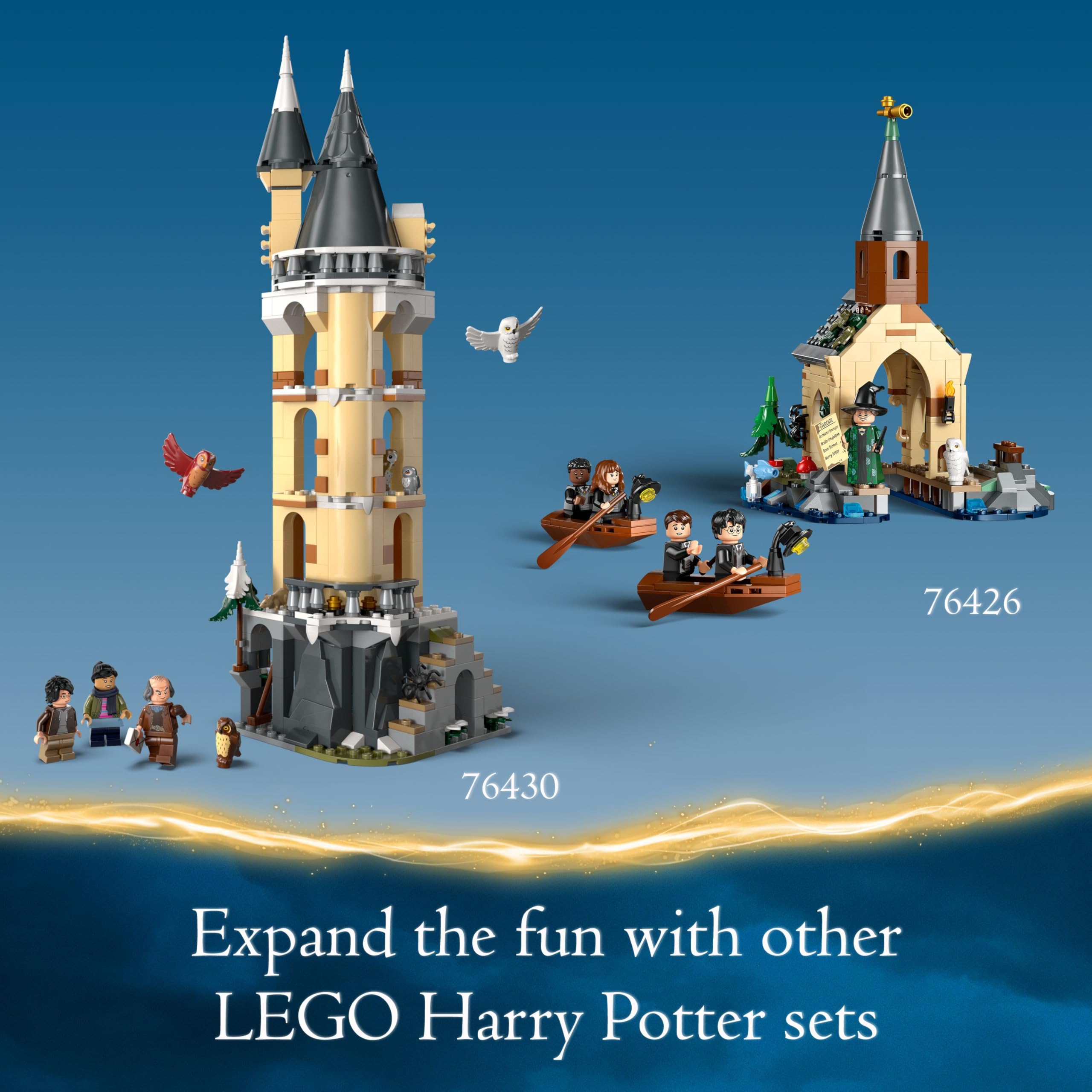 LEGO Harry Potter 76428 Hagrid’s Hut: An Unexpected Visit – Buildable Playset with 5 Minifigures, Dragon & Dog, Ages 8+ 8
