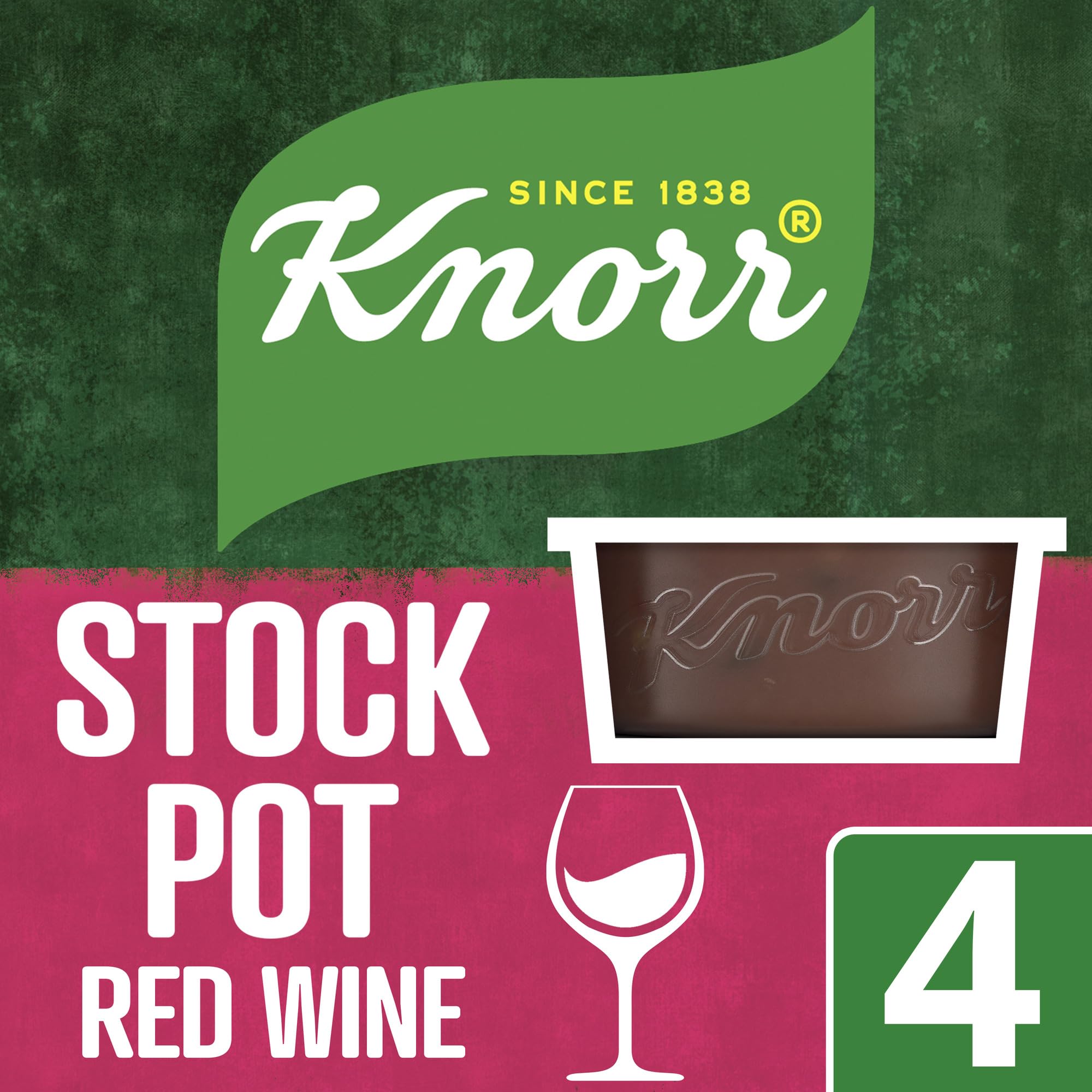 Knorr Red Wine Stock Pots - Gluten Free, Vegan, 4 Pots