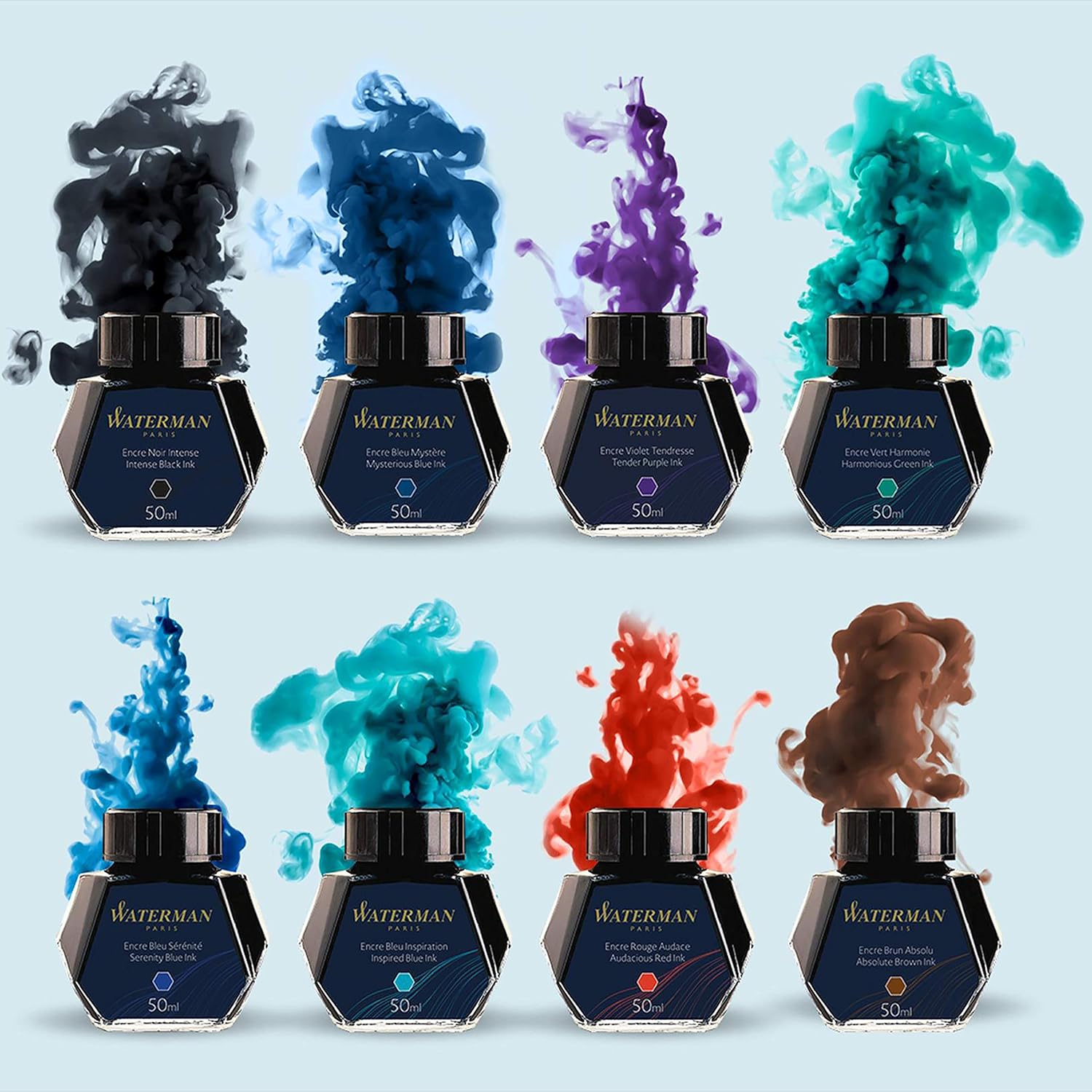 Waterman Fountain Pen Ink, Inspired Blue, 50 ml Bottle 4