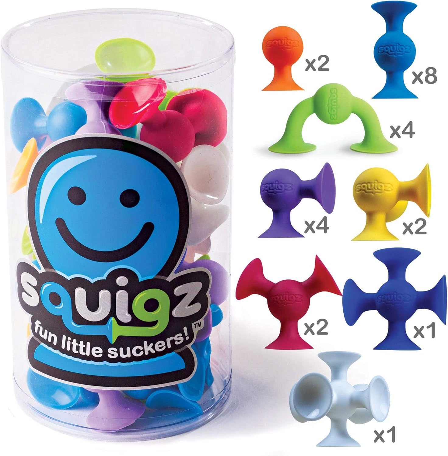 Fat Brain Toys Squigz Starter Set - Suction Construction Playset for Kids 3+ 8