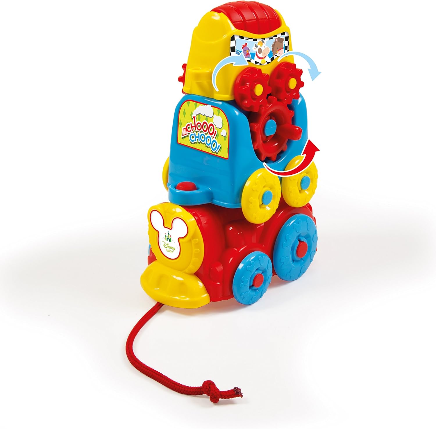 Clementoni Disney Baby Activity Train - Pull-Along Toy with Mechanical Activities for Toddlers 8