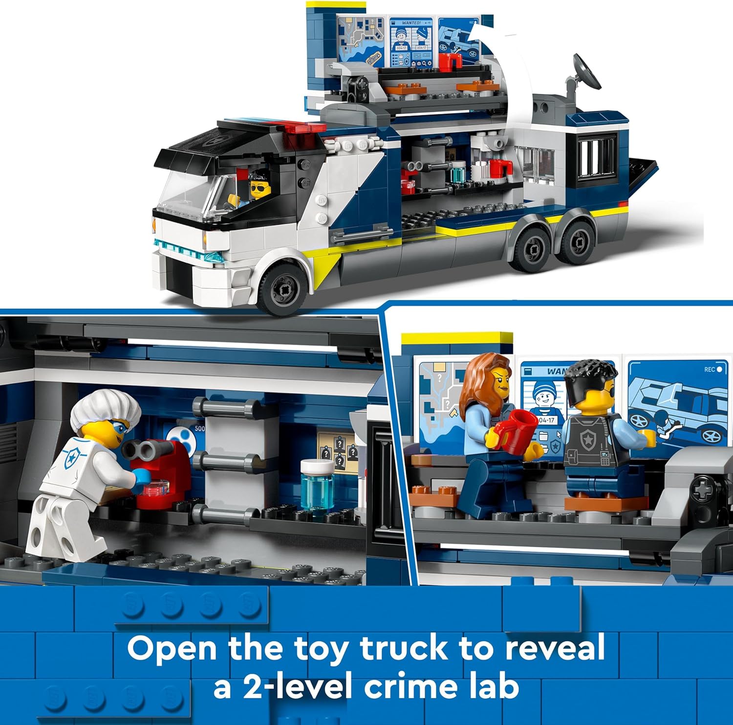 LEGO City Police Mobile Crime Lab Truck Toy Set - 674-Piece Building Kit for Kids 7+ 6