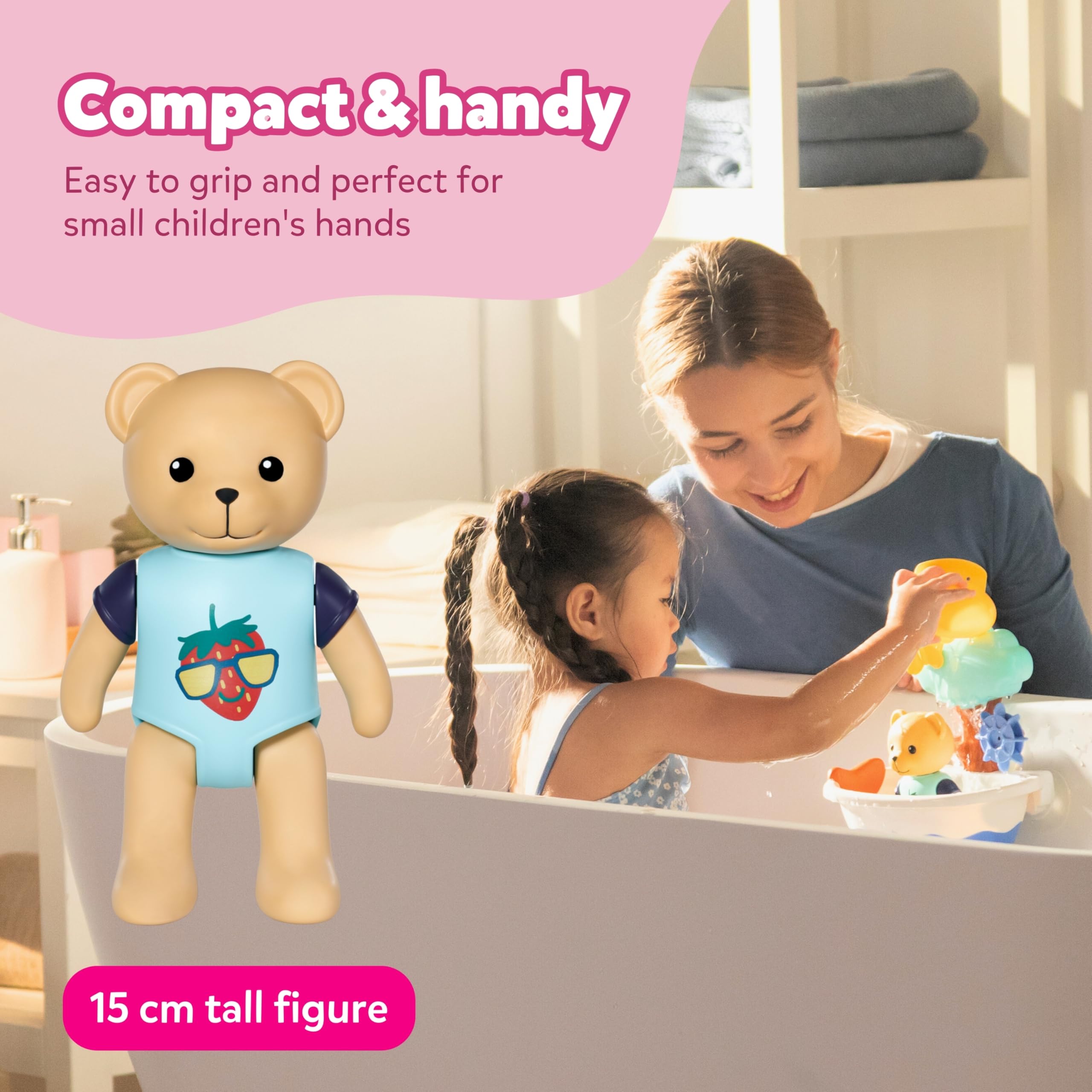 BABY born Splish Splash Tub with Teddy - Interactive Bath Time Playset for Toddlers 18 Months+ 8