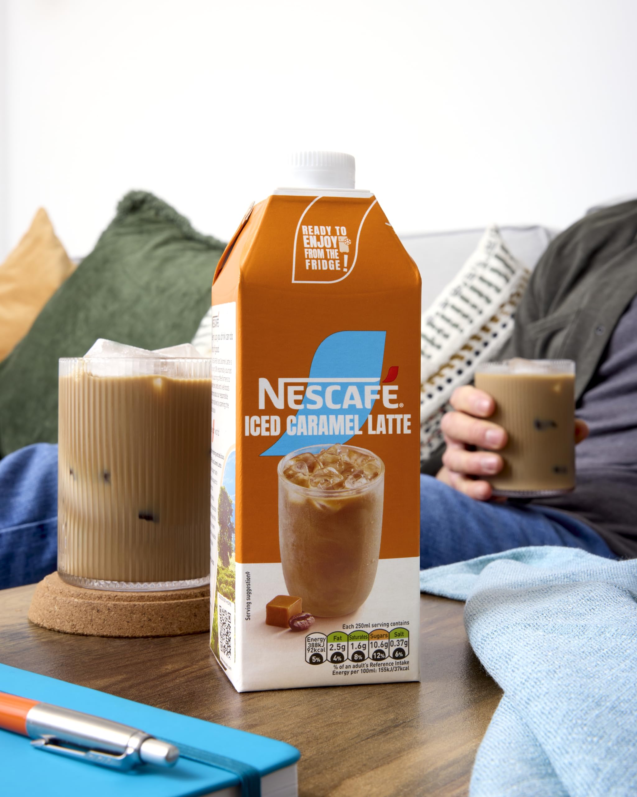 NESCAFÉ Eiskaffee Latte mit Karamellgeschmack, 750 ml – trinkfertig 4