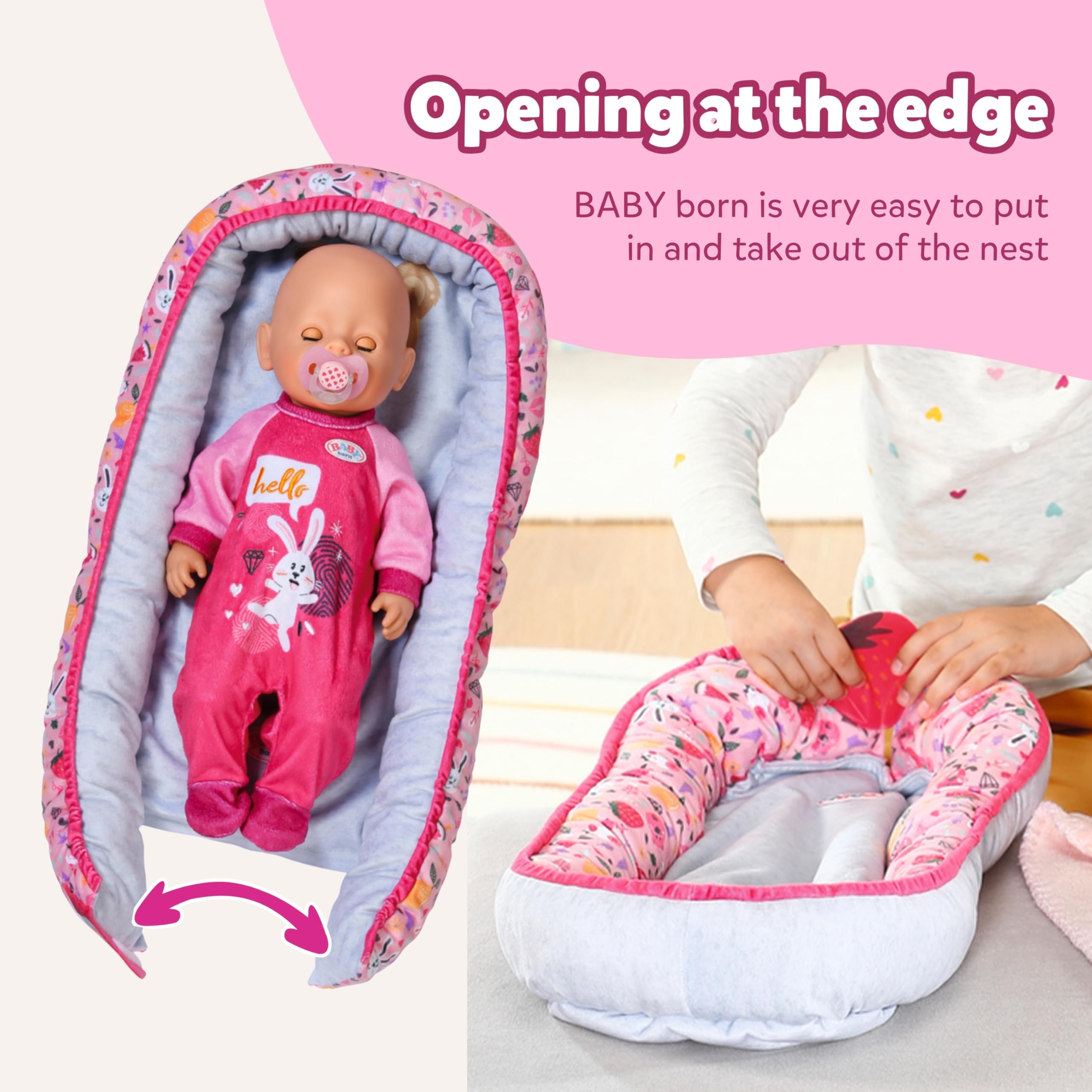 BABY born Reversible Baby Nest with Soft Padded Edges 835821 7