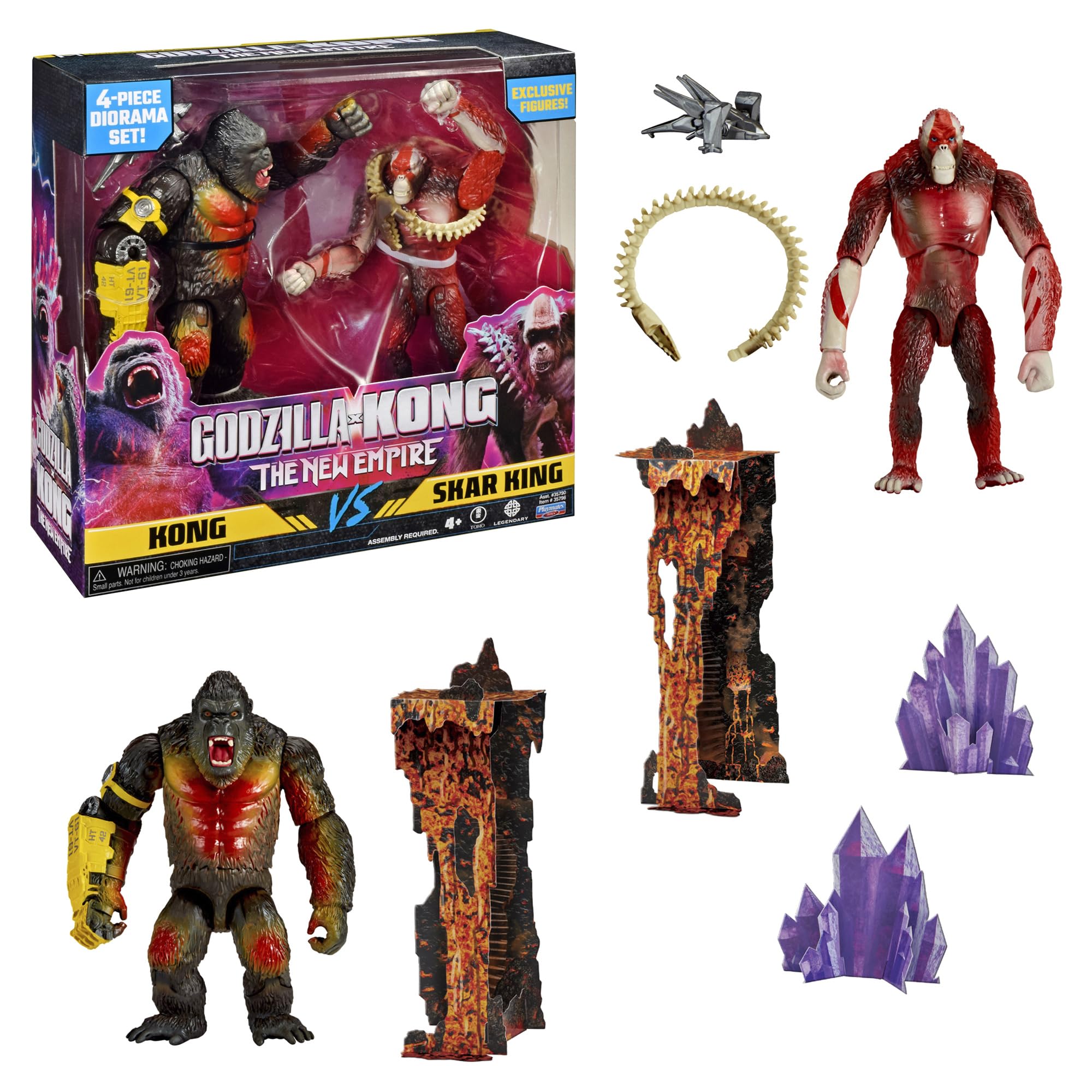 MonsterVerse Kong vs Skar King Limited Edition Action Figure Playset - 6 Inch Figures, Ages 4+