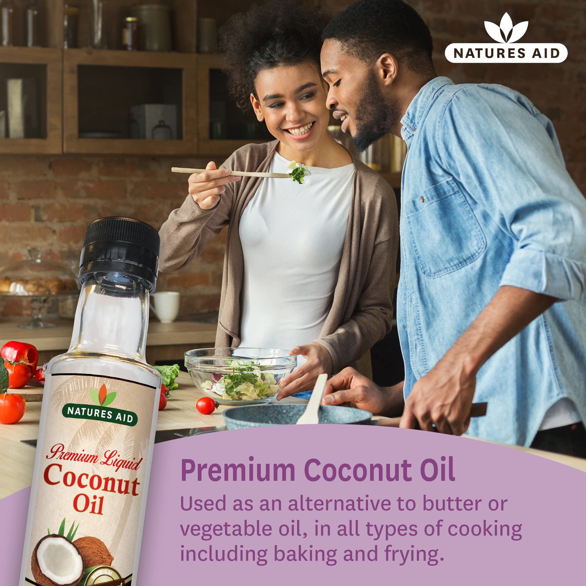 Natures Aid Premium Liquid Coconut Oil, 250ml – Non-Hydrogenated with 93% MCTs for Cooking & Baking 9