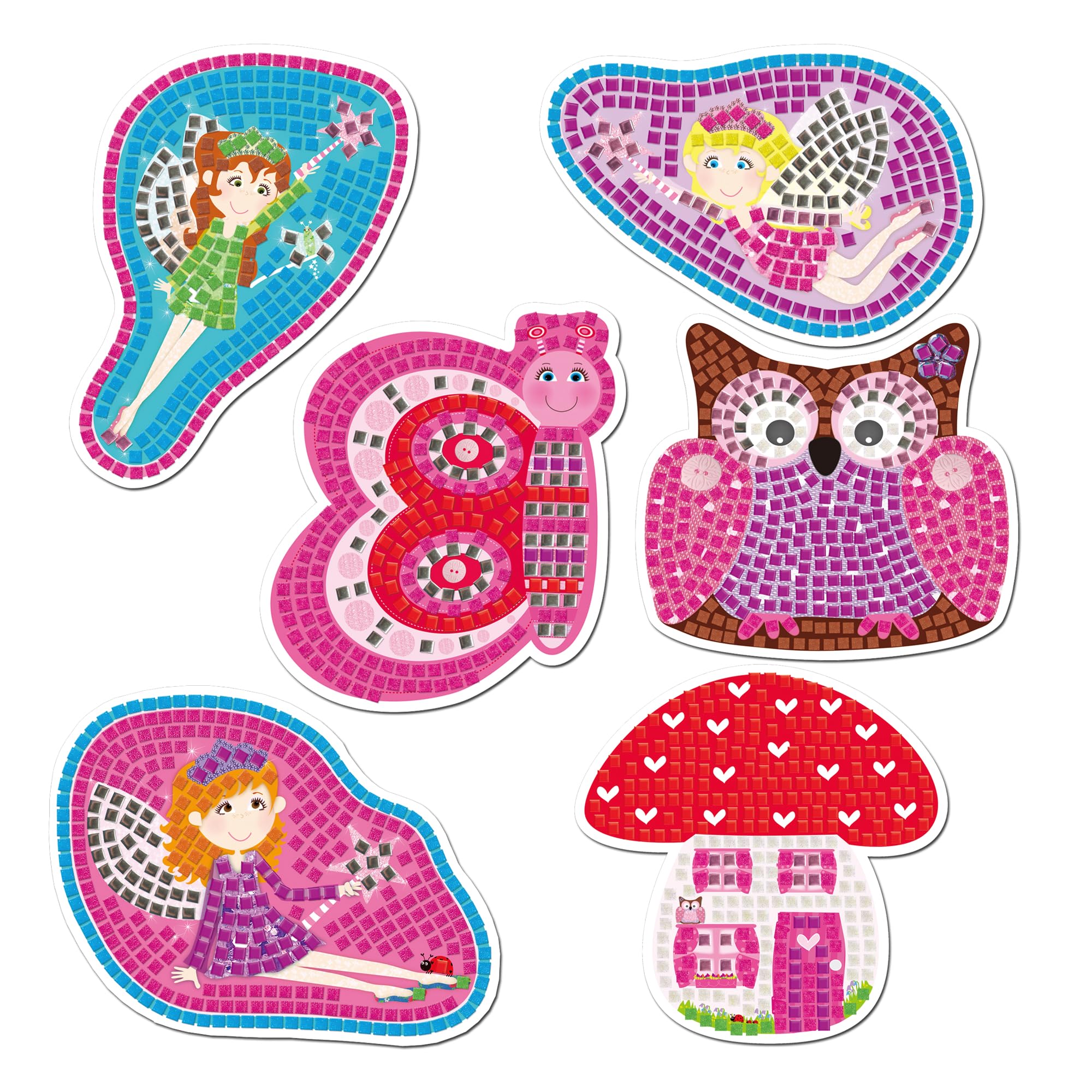 Galt Fairy Sparkle Mosaics Kids Craft Kit - Multi 11