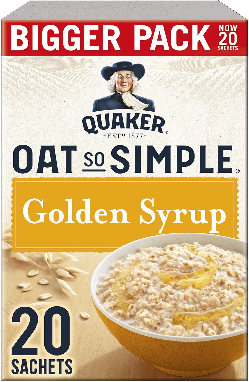 Quaker Oat So Simple Family Pack Golden Syrup 20 x 36g