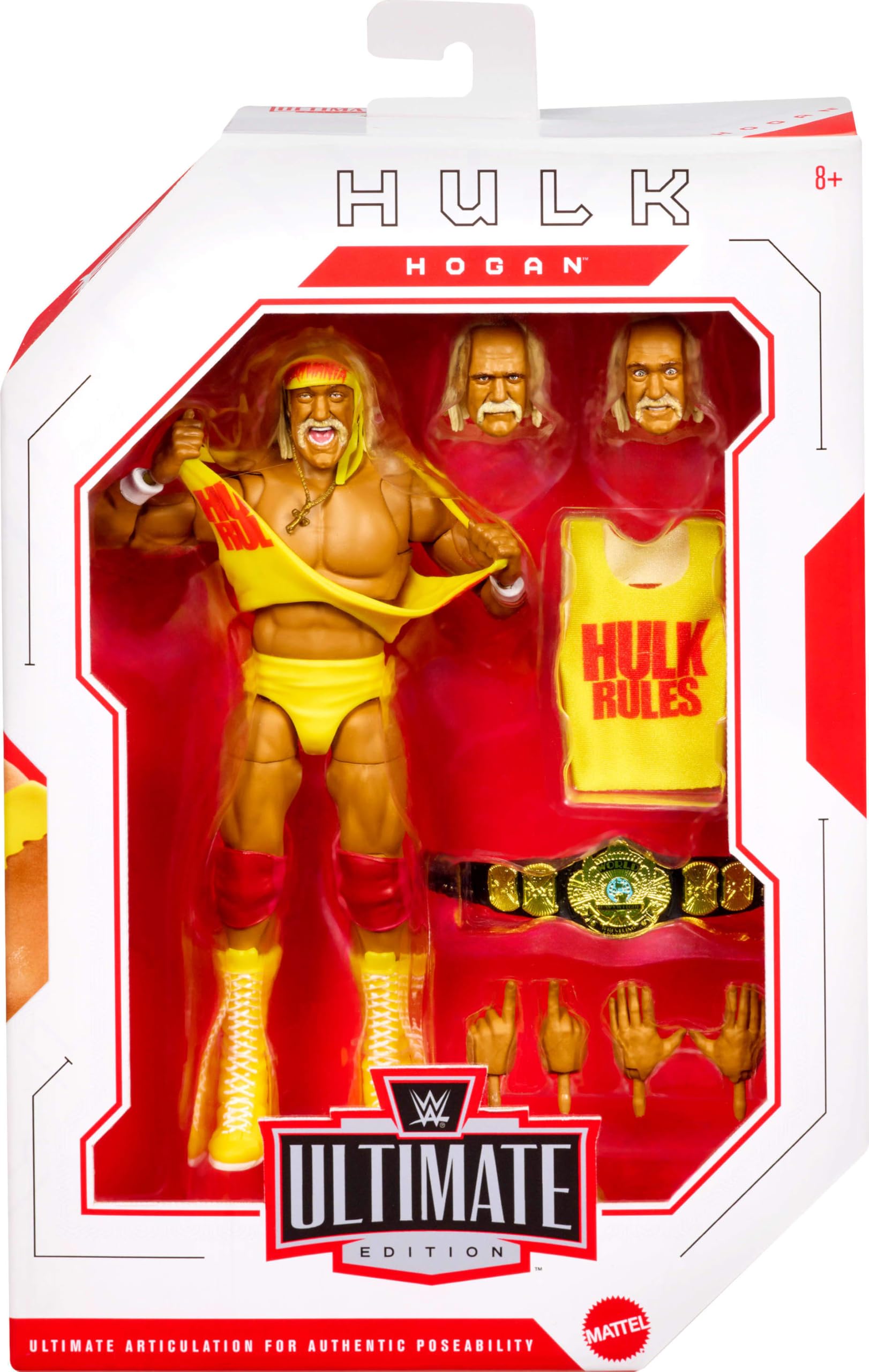 Mattel WWE Ultimate Edition Action Figure & Accessories Set - Hulk Hogan | 6-Inch Scale 2