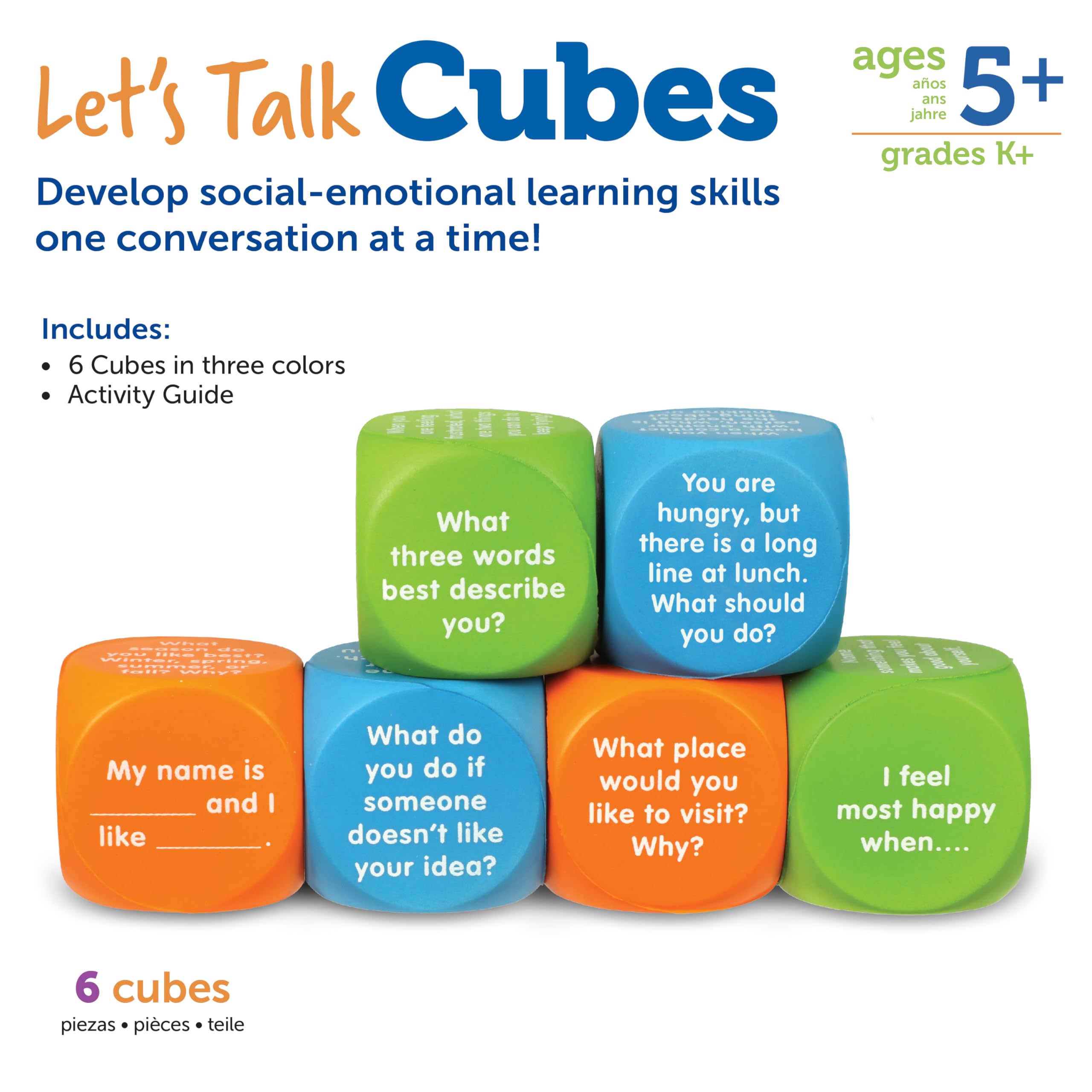 Learning Resources Let’s Talk SEL Cubes - Educational Social-Emotional Learning Game for Kids Ages 5-9 13
