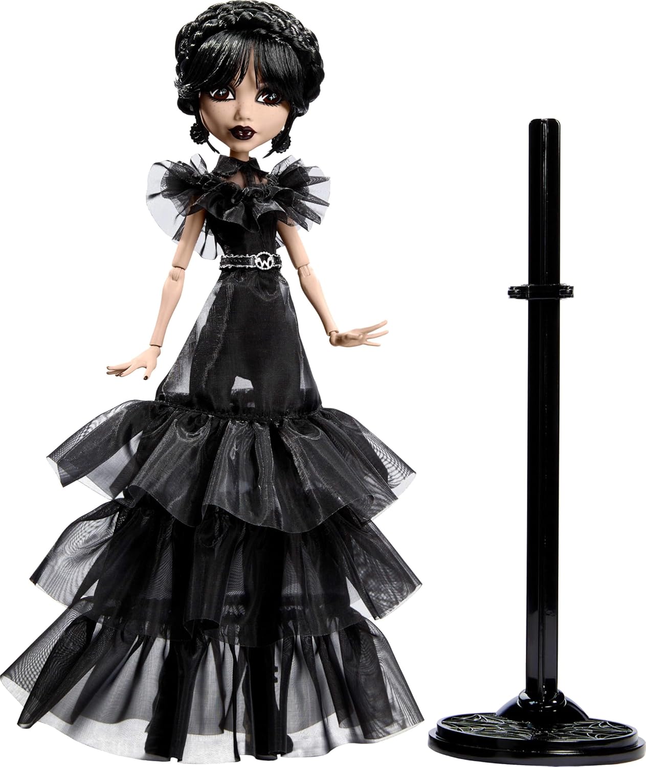 Monster High Wednesday Doll - Rave'N Wednesday Collectible Gothic Gown 6+ 4