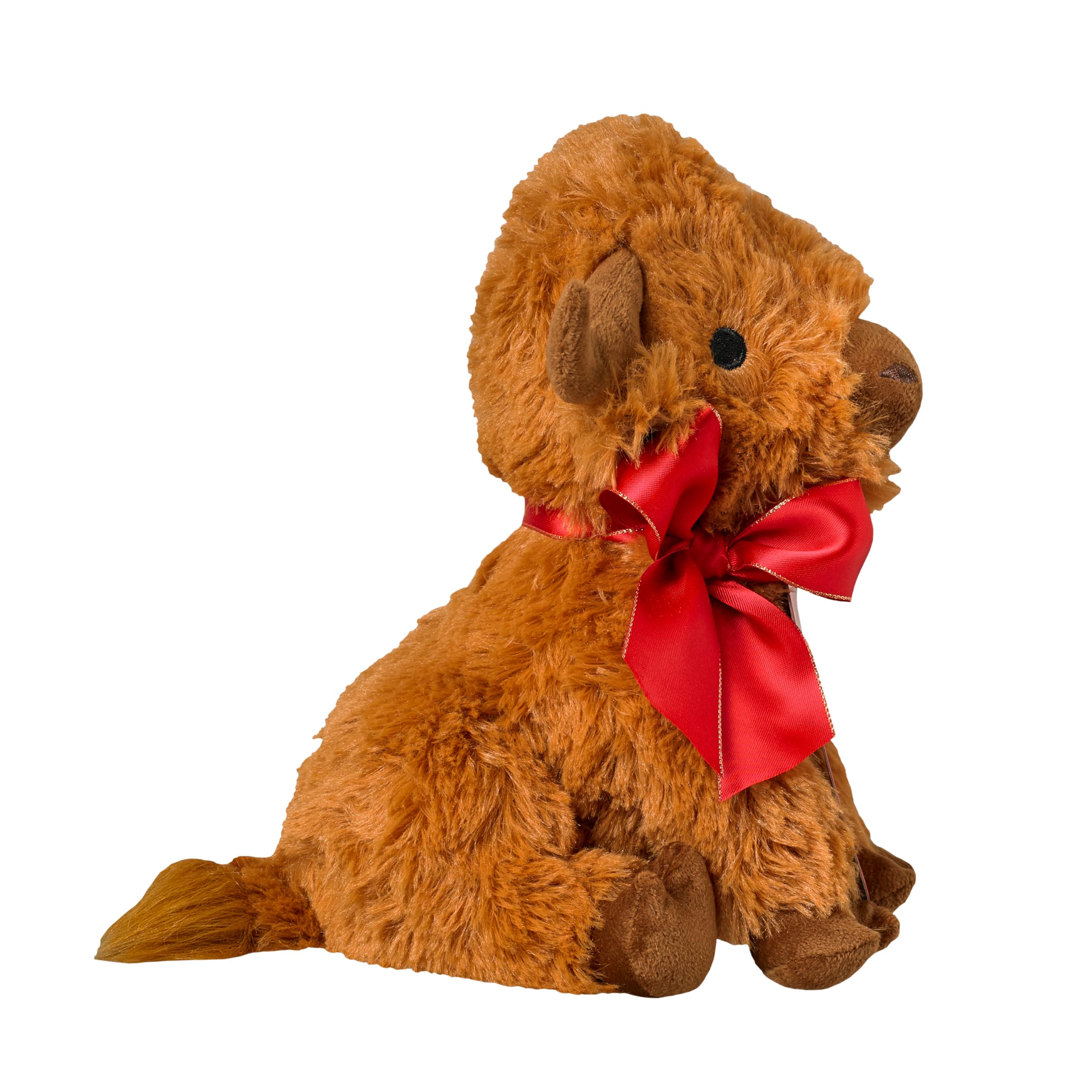 Good Boy Highland Cow Plush Toy - Soft, Squeaky, Giftable