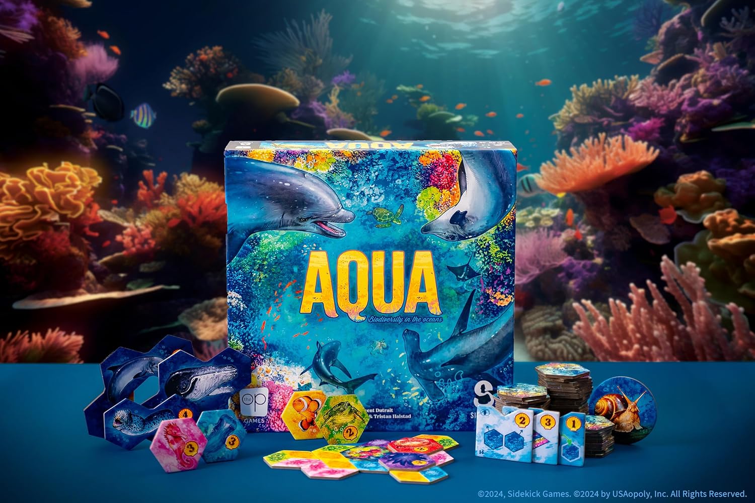 USAopoly Aqua Brettspiel | Strategiespiel mit Kunst von Vincent Dutrait 8