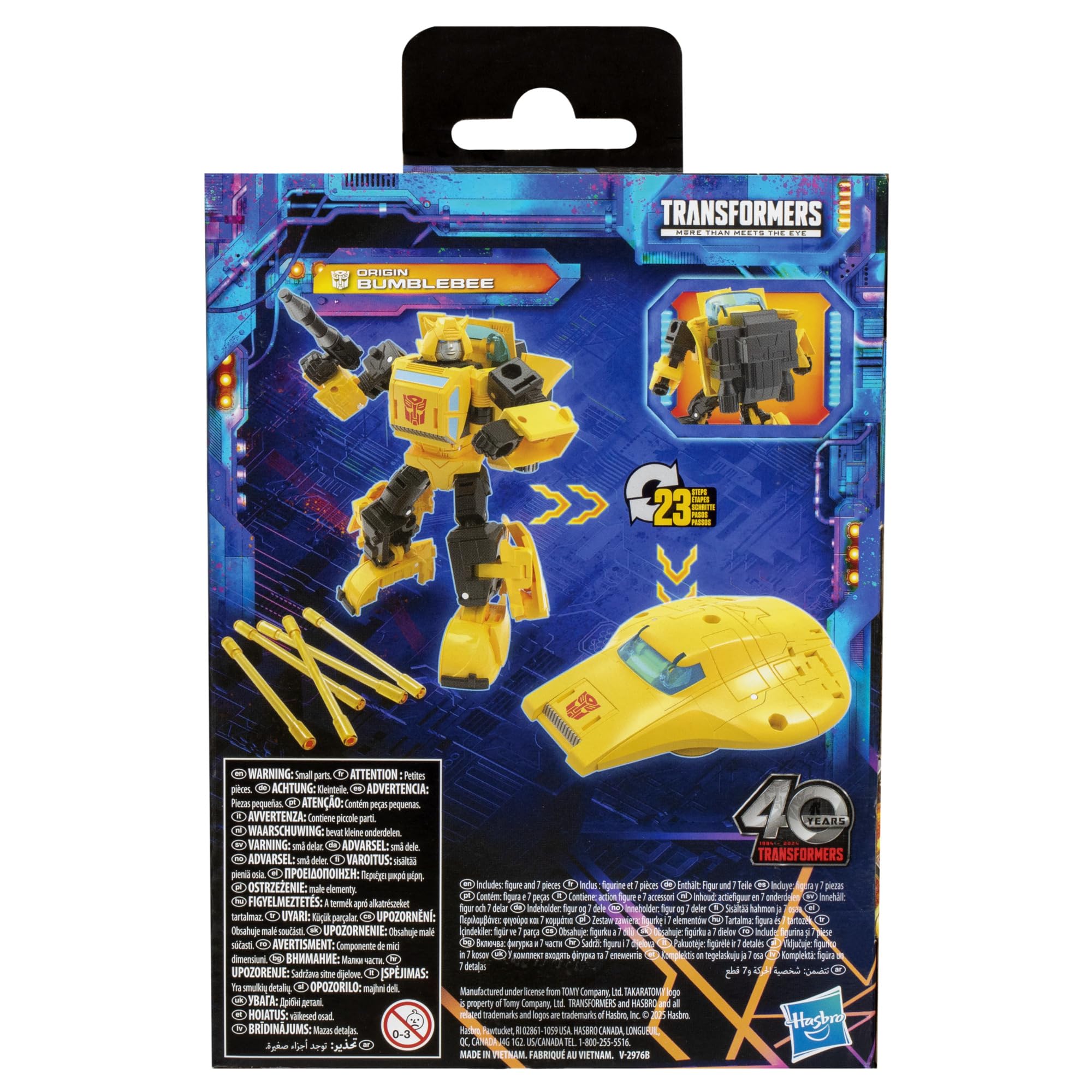 Transformers Legacy Deluxe Class Origin Bumblebee Action Figure 8
