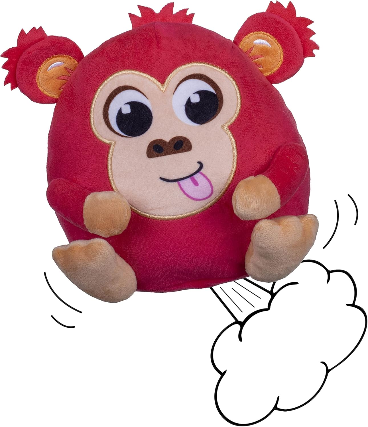 Windy Bums Monkey - Farting Plush Toy with Jiggling Movement, 6 Months+ 6