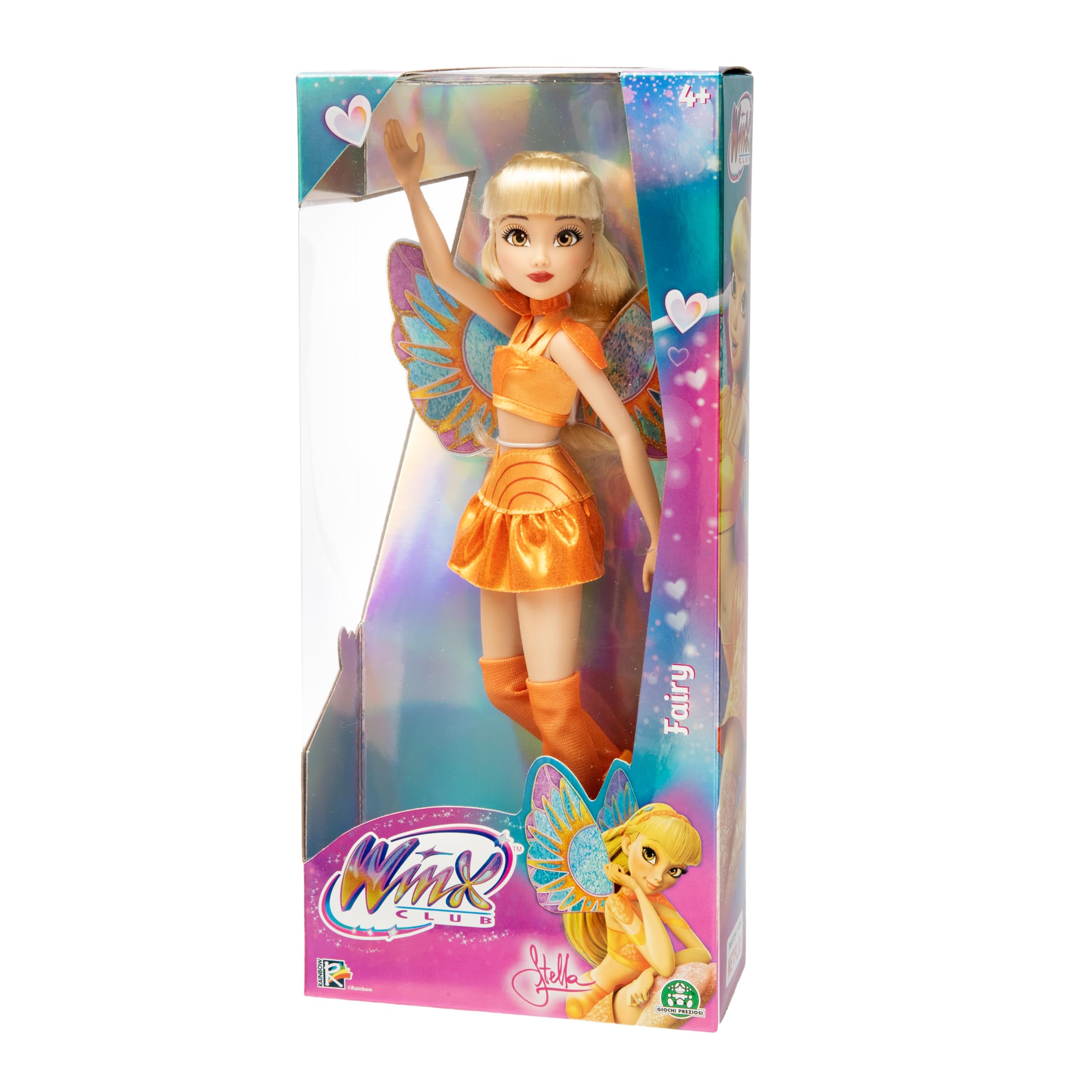 Winx Club Stella Fairy Doll - Glitter Wings, Articulated Joints, Removable Wings | 30.5 cm | Ages 4+ 6