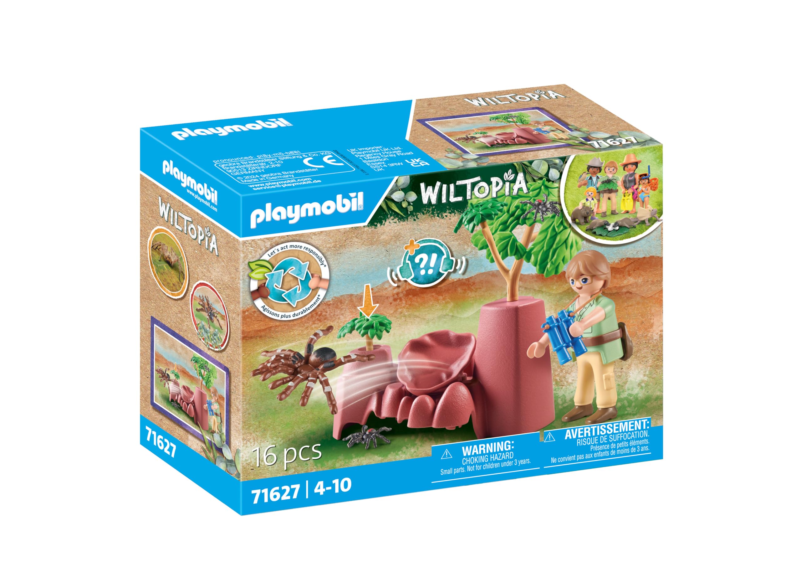 Playmobil 71627 Wiltopia Spider Rocks Playset - Action-Packed Spider Adventure for Kids 4+ 8