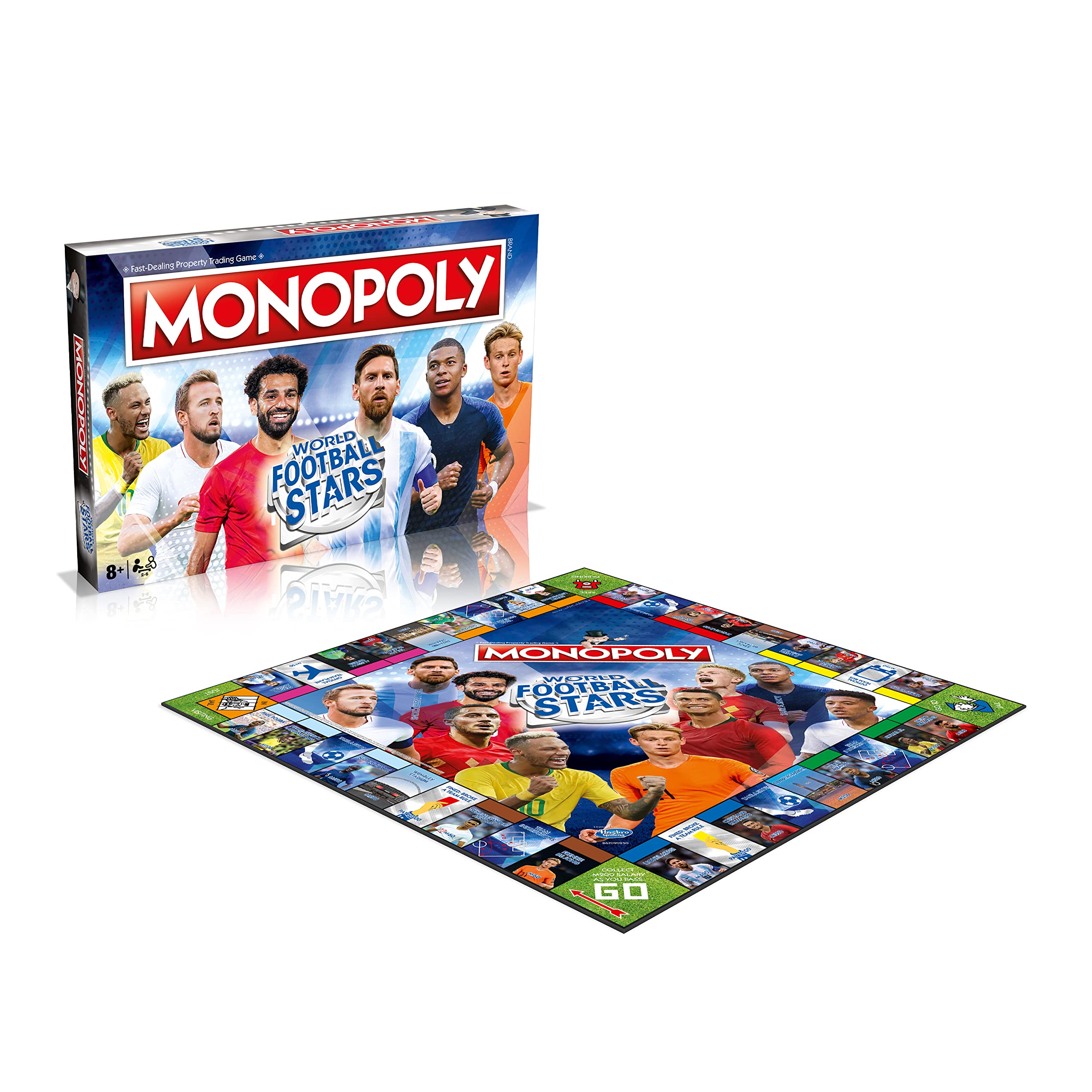 Winning Moves World Football Stars Monopoly Brettspiel – Blau 4