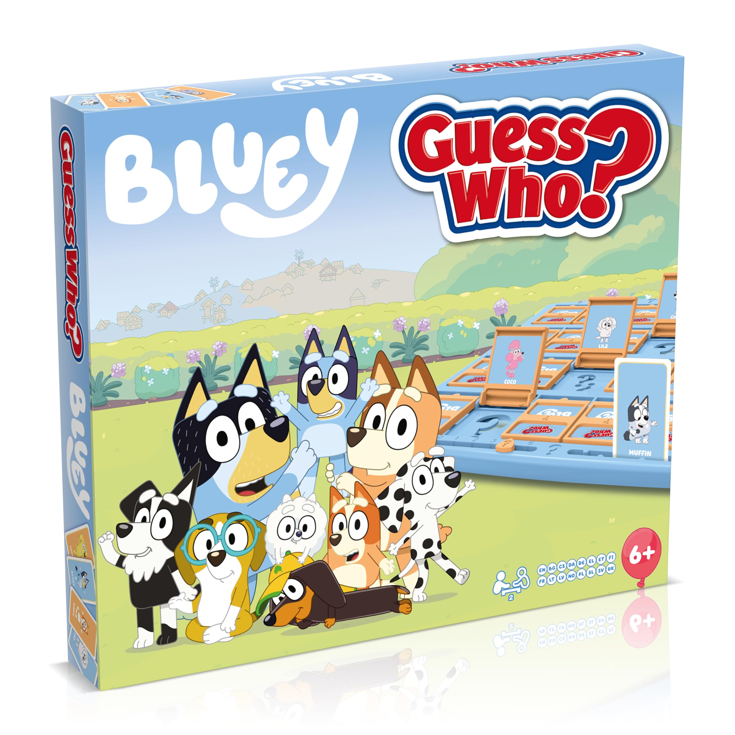 Winning Moves Bluey Guess Who? Classic Guessing Board Game | 2 Players | Ages 7+