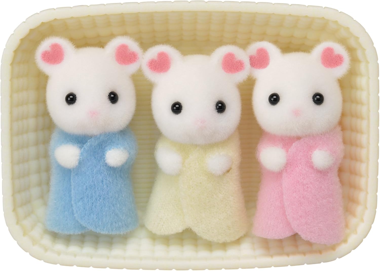 Sylvanian Families - Marshmallow Mouse Triplets Playset for Kids 3+ 5