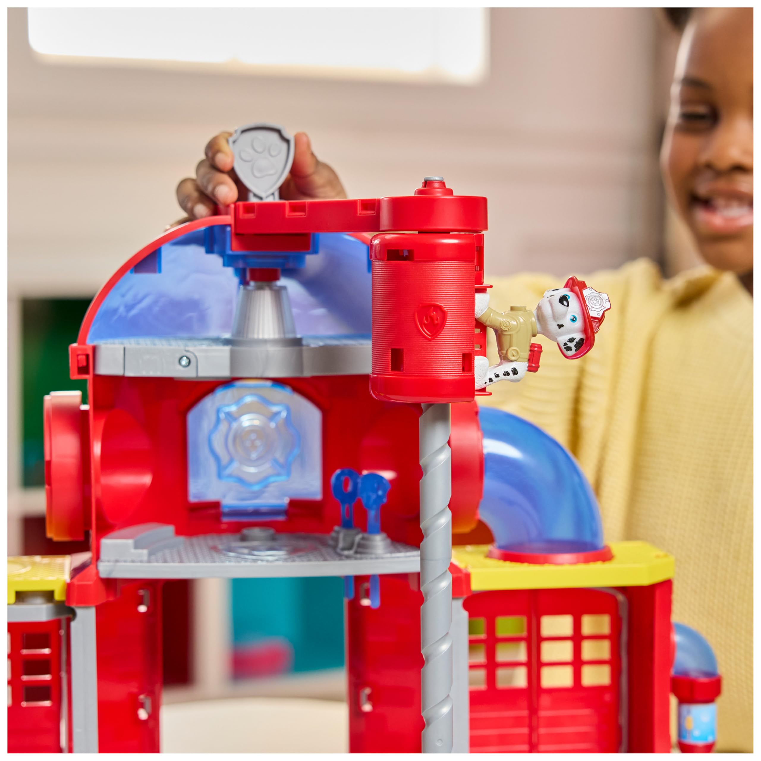 PAW Patrol Fire Rescue Command Center with Marshall Figure - Playset for Ages 3-9 8