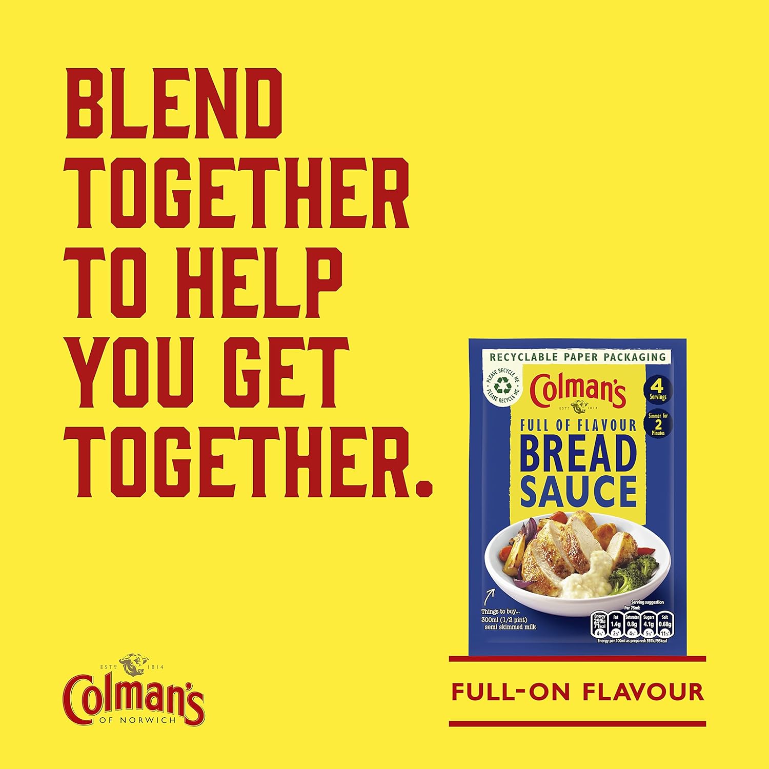 Colman's Bread Sauce Mix - 40g Sauce Mix for Roast Turkey & Chicken 4