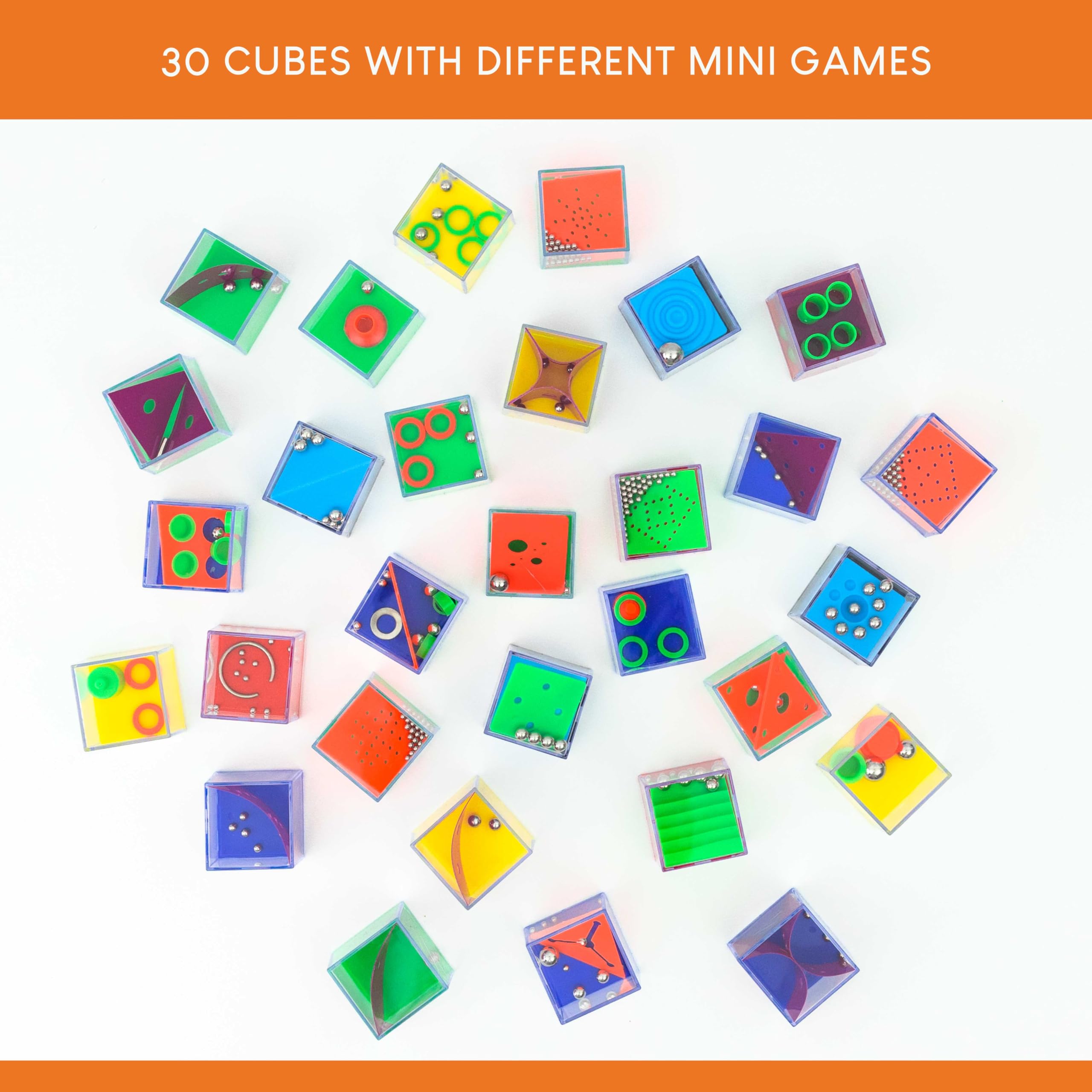 BONNYCO Challenge Cubes Party Bag Fillers for Kids Unisex Pack 30, Kids' Pa 8