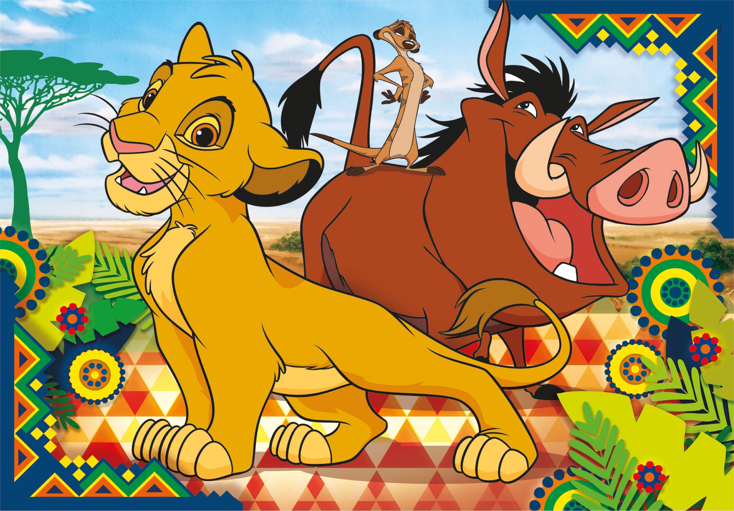 Clementoni SuperColor Disney Lion King 2 x 60-Piece Puzzle - Educational Kids Puzzle for Ages 5+ 6